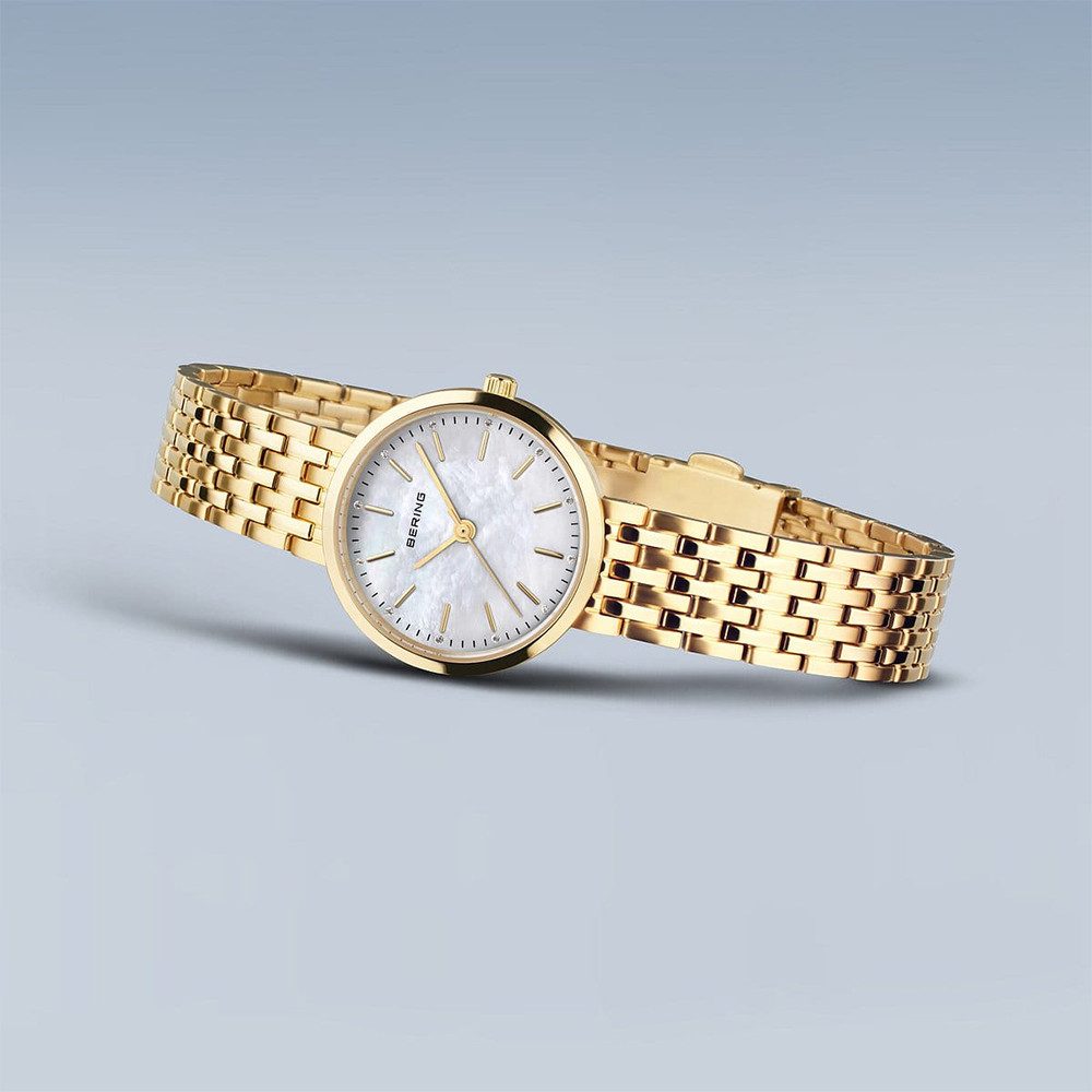 Bering Quarzuhr Bering Classic gold glänzend 19126-734 19126-734, Hochwertiges Produkt mit zeitlosem Design, sorgfältiger Verarbeitung
