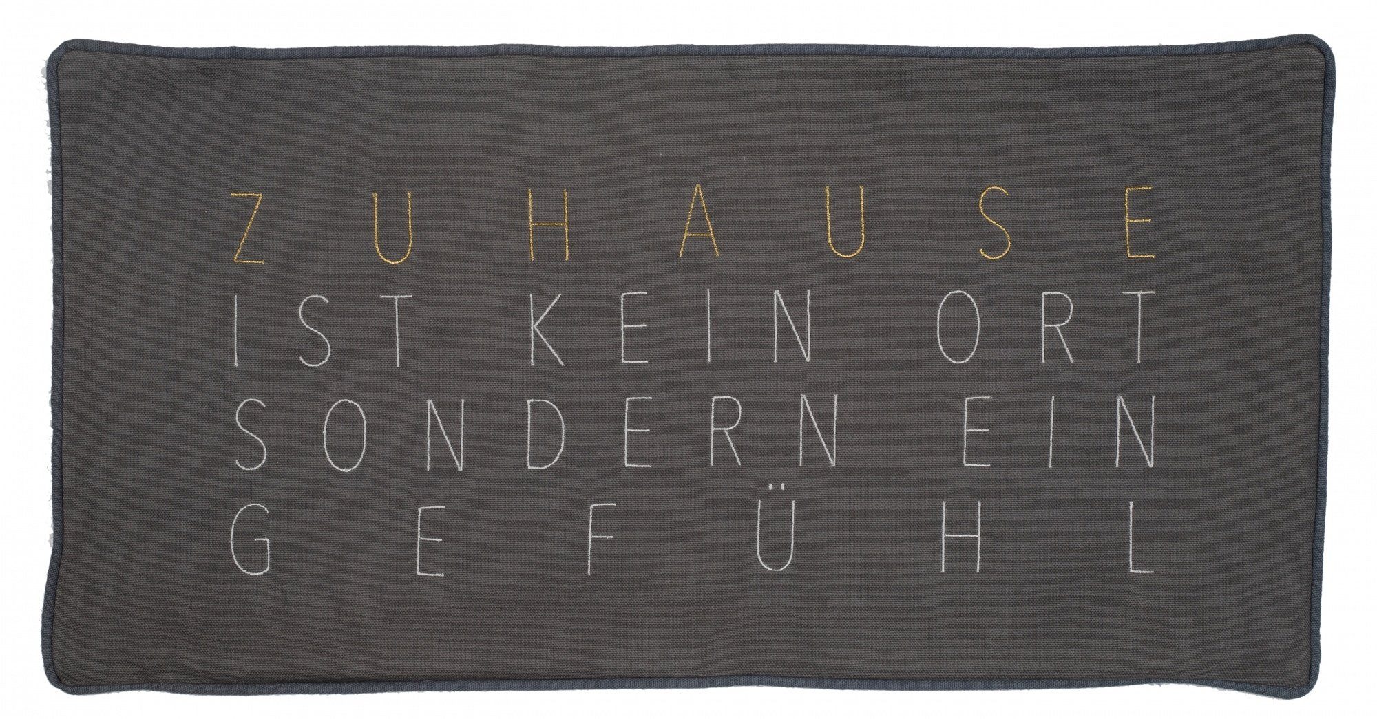 Dekokissen Zuhausesein. Kissen "Zuhause ist ein Gefühl"