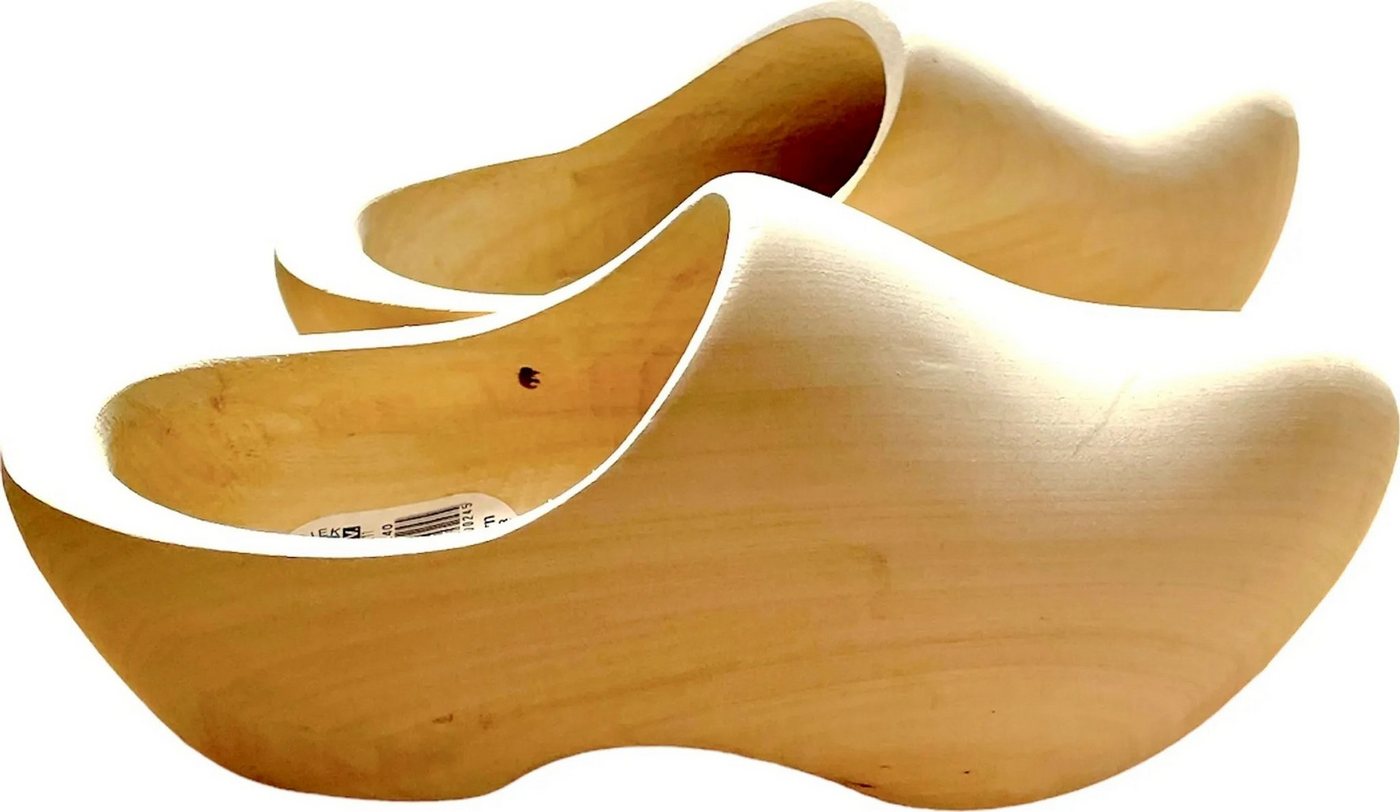 Klompenfabriek Nijhuis BV Original Holländische Holzschuhe: Der Praktische, unbehandelt Clog
