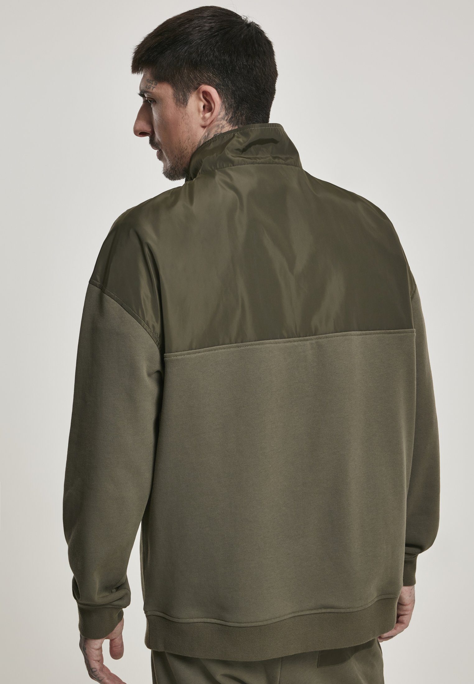 URBAN CLASSICS Sweatshirt (1-tlg) olive Troyer Military Herren