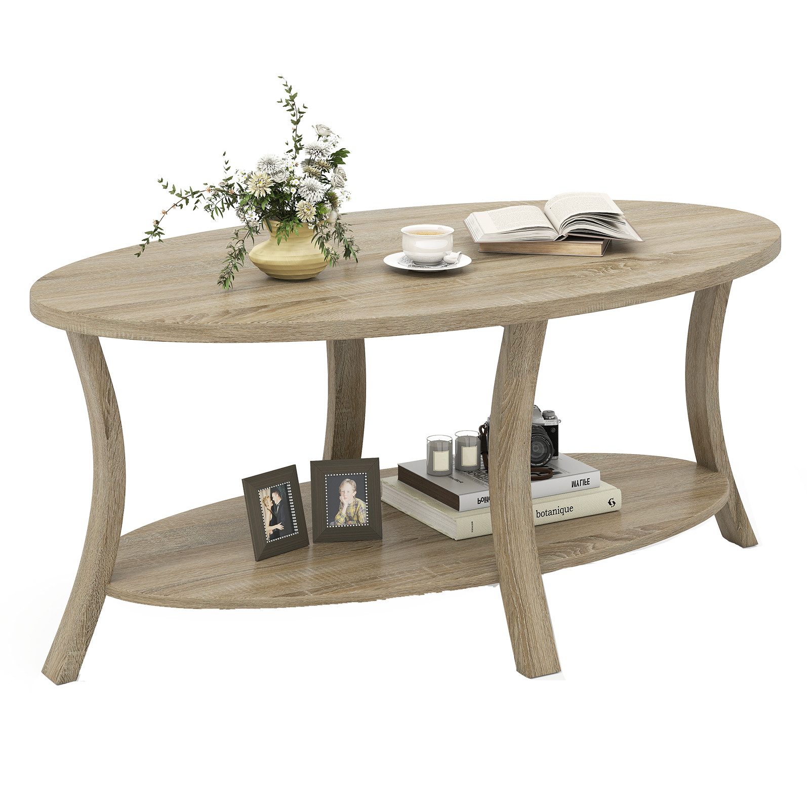 KOMFOTTEU Couchtisch, Akzenttisch Wohnzimmertisch Mitteltisch Sofatisch Kaffeetisch