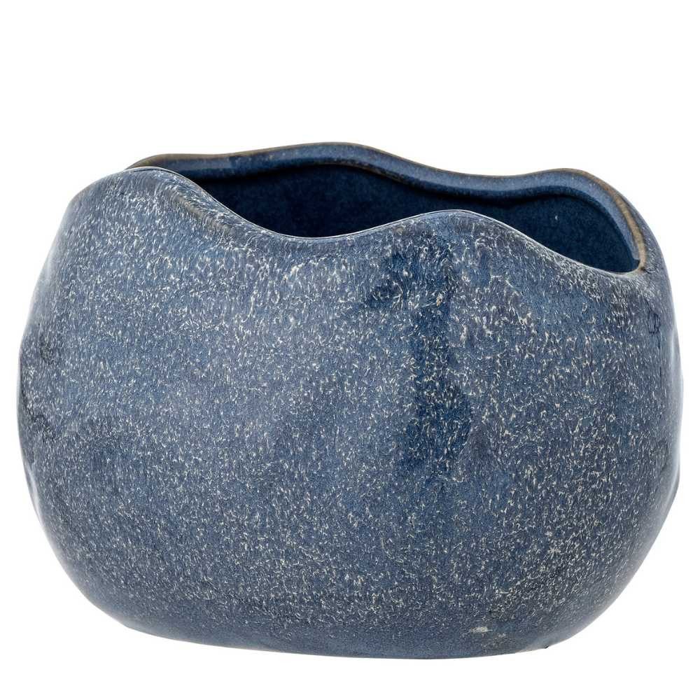 Bloomingville Blumentopf Bloomingville Blumentopf PENNIE Blau Keramik 16x13 cm – Bild 4 von 4