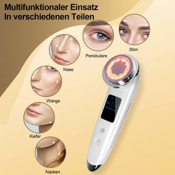Welikera Dermaroller, 4-in-1 Elektrischer Gesichtsmassagegerät für straffere Haut