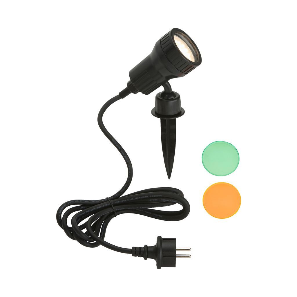 Briloner Leuchten Gartenstrahler 3075015, LED wechselbar, 3000K - Warmweiß