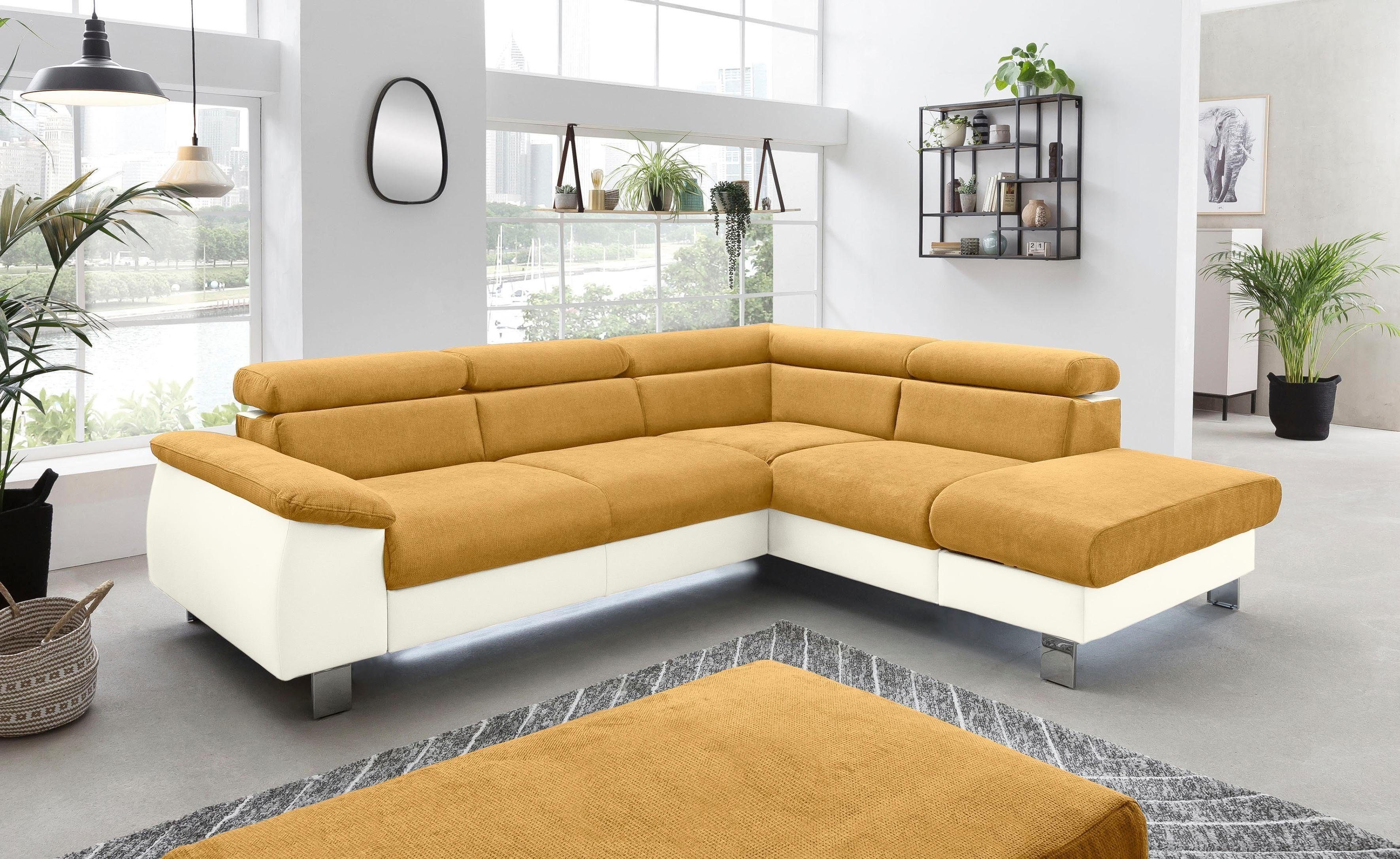 COTTA Polstergarnitur Komaris L-Form, (Set), Set bestehend aus: Ecksofa mit günstig online kaufen