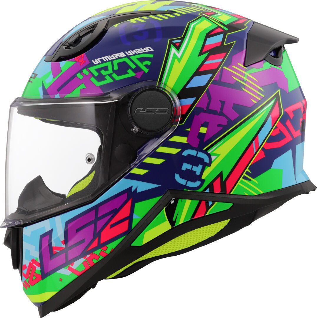 LS2 Motorradhelm FF812 Kid Svent Kinder Helm, Notfallsystem-Polsterung (EQRS)