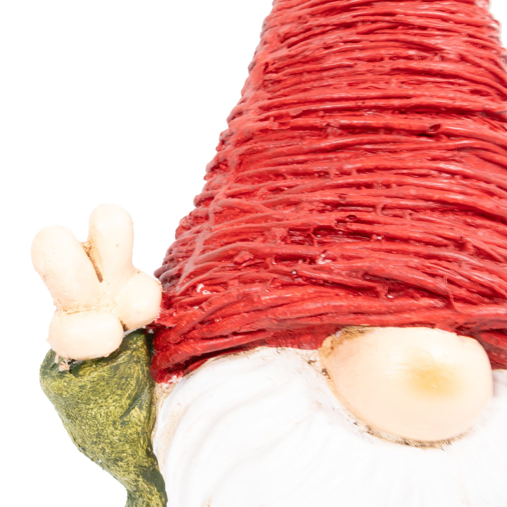Lemodo Wichtel Gnome aus Magnesia, Gartendeko rot Außen Innen und für
