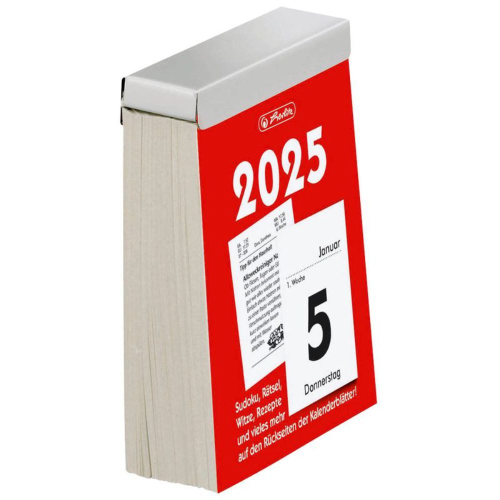 Herlitz Abreißkalender 1 Abreißkalender 2025 Gr.5 (8,1x10,6cm)
