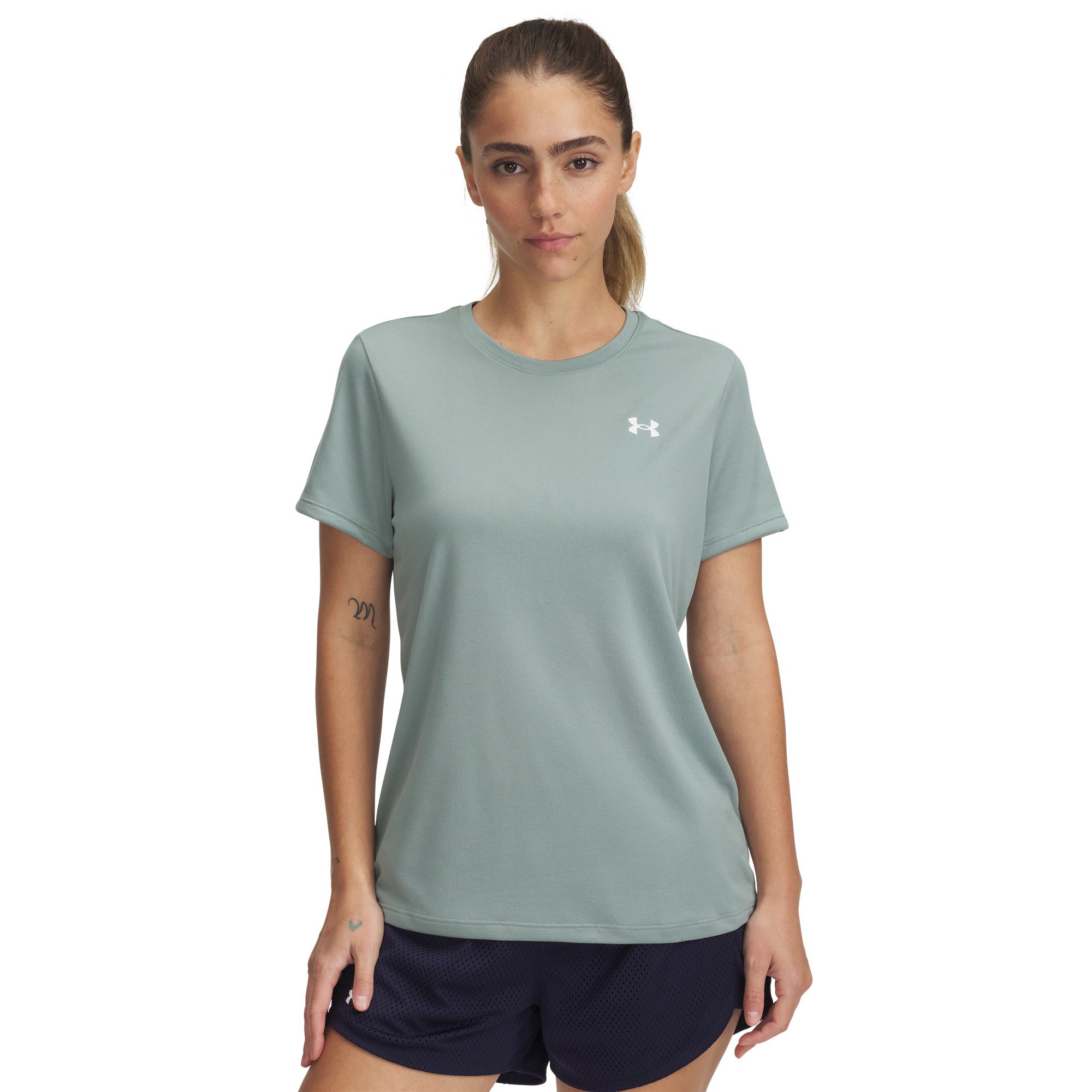 Under Armour® T-Shirt Under Armour Damen T-Shirt Tech SSC- Solid 1384231