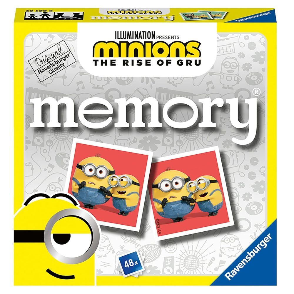 Ravensburger Spiel Mini Memory® Minions The Rise of Gru 48 Bildkarten Ravensburger, Memory