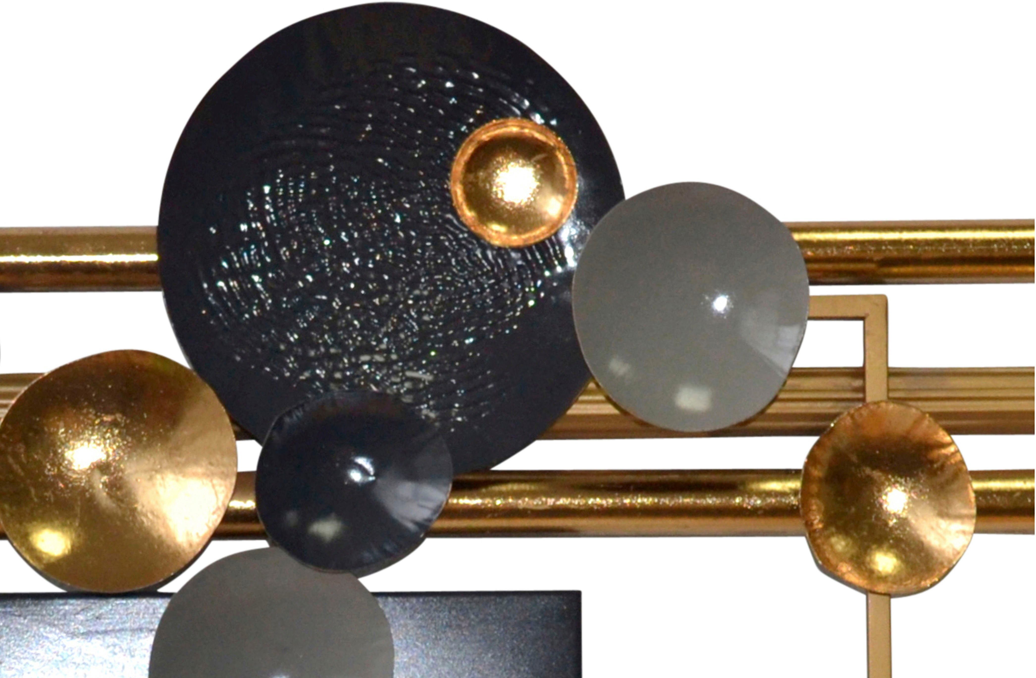 HOFMANN LIVING AND MORE Wanddekoobjekt Wanddekoration (1 St), aus Metall, geometrische Formen