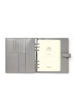 Filofax Terminplaner Organiser Lockwood A5 Concrete grau, Leder