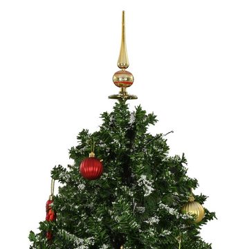 DOTMALL Künstlicher Weihnachtsbaum Tannenbaum mit Schirmfuß und 70 Zweigen, Höhe 140 cm