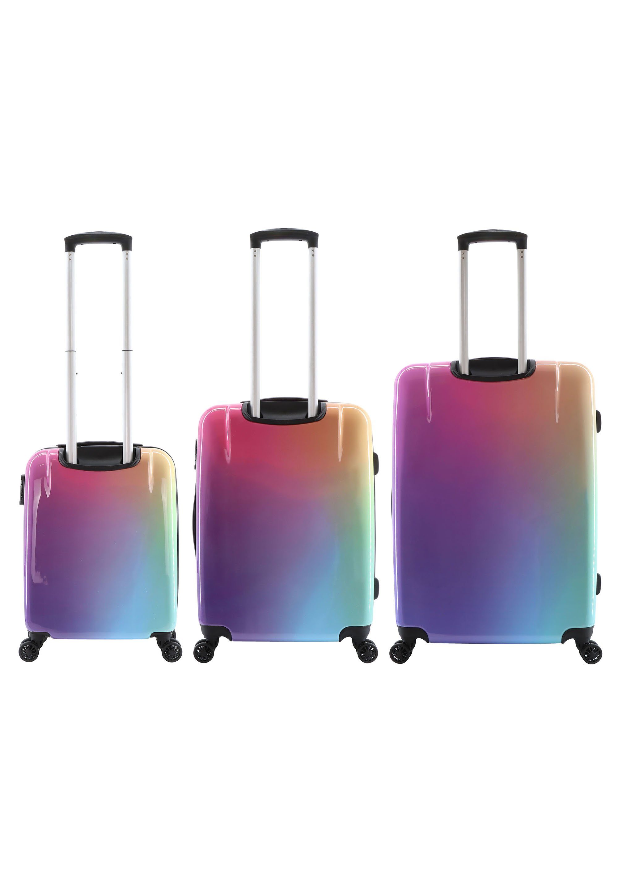Saxoline® Koffer »Rainbow«, Mit Teleskopgriffen