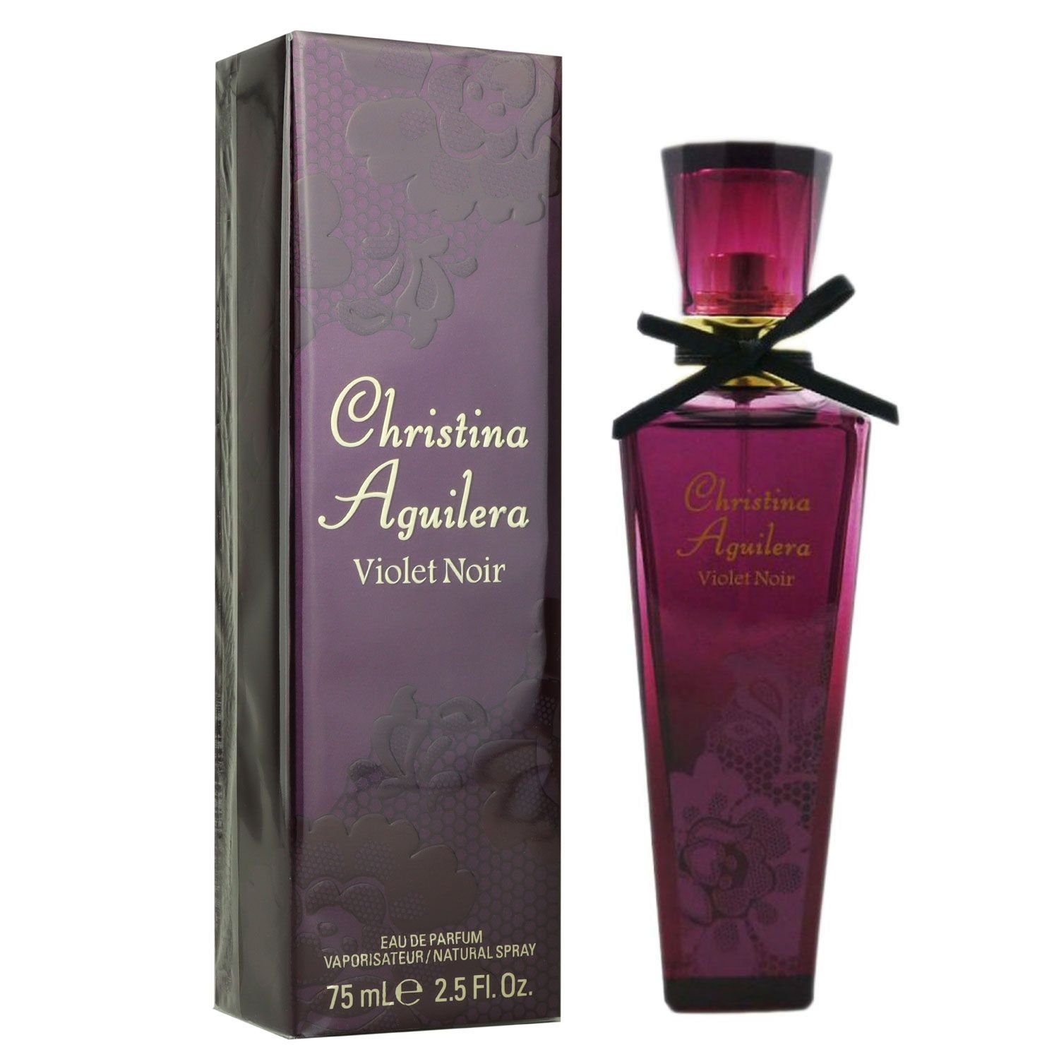 Eau Violet 75 de Parfum Aguilera Noir ml Christina