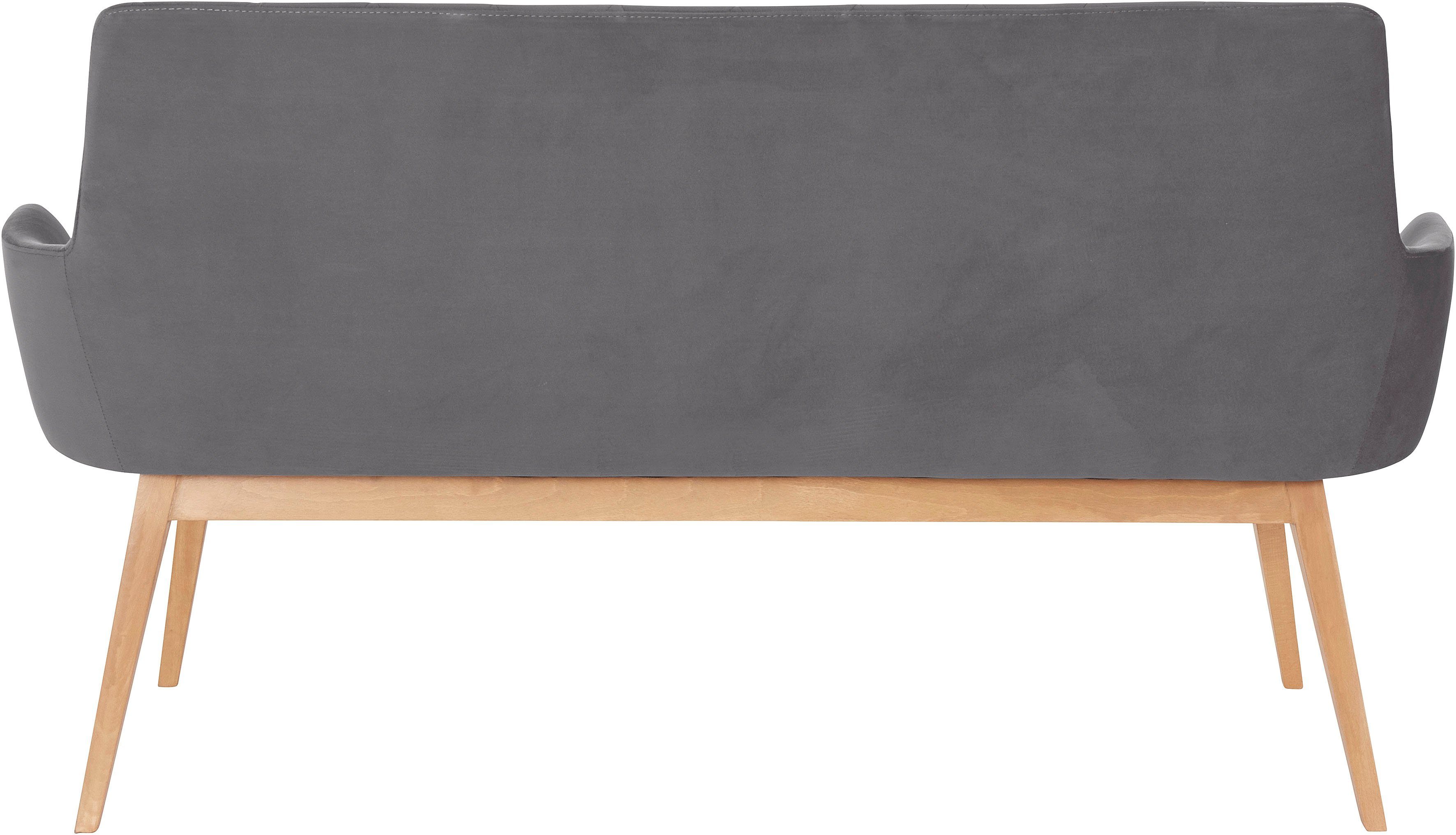 Home affaire Sitzbank Brest, Sitz und Rücken gepolstert, mit Rautensteppung, Breite 160 cm