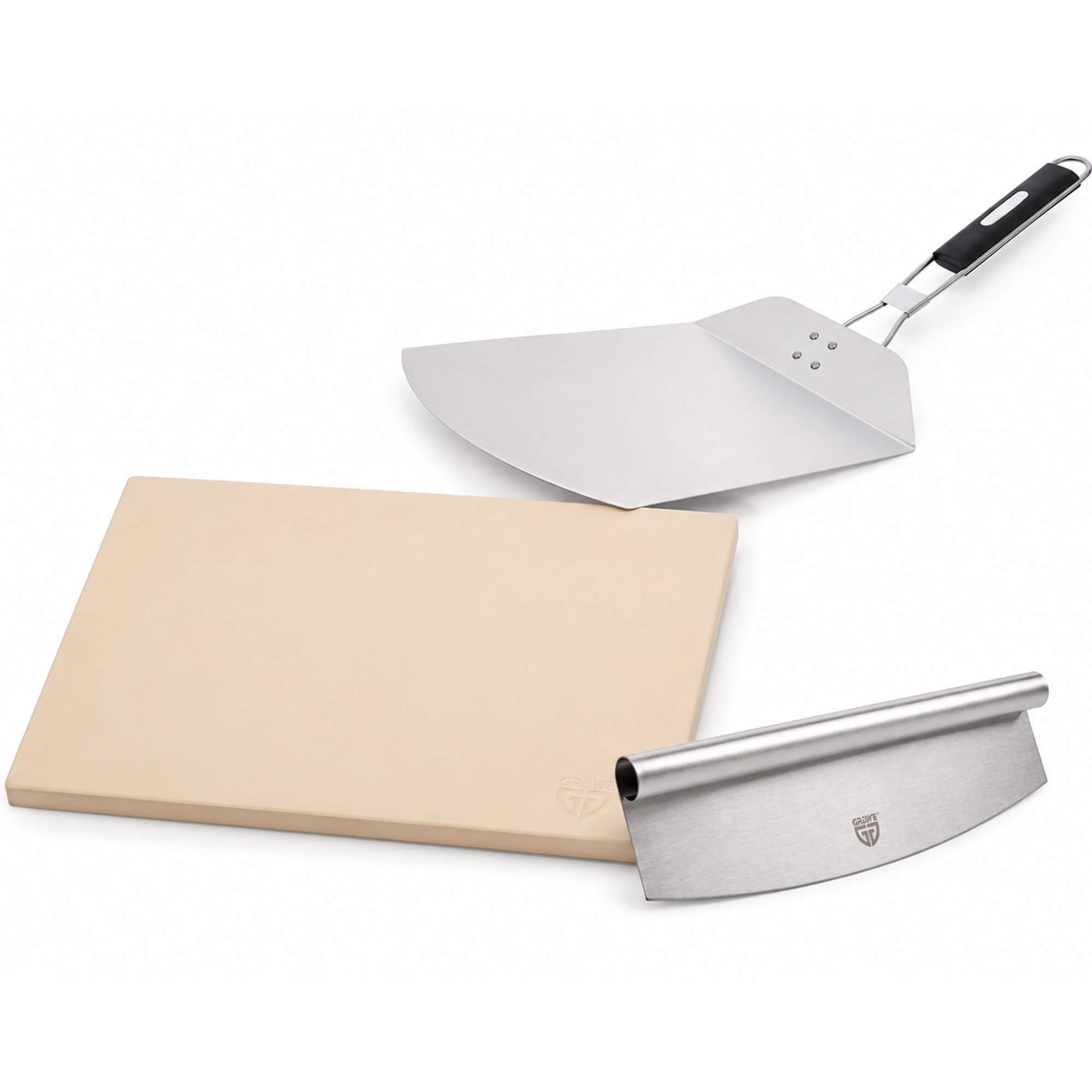 GRÄWE Backblech Pizzastein Set
