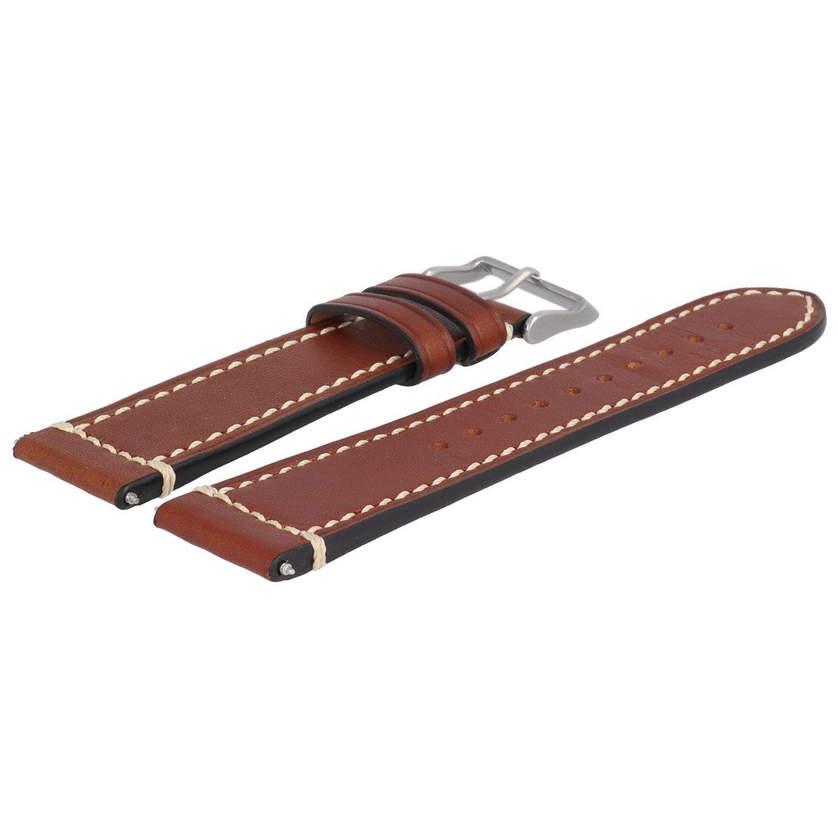 Victorinox Uhrenarmband 22mm Leder Braun 4446