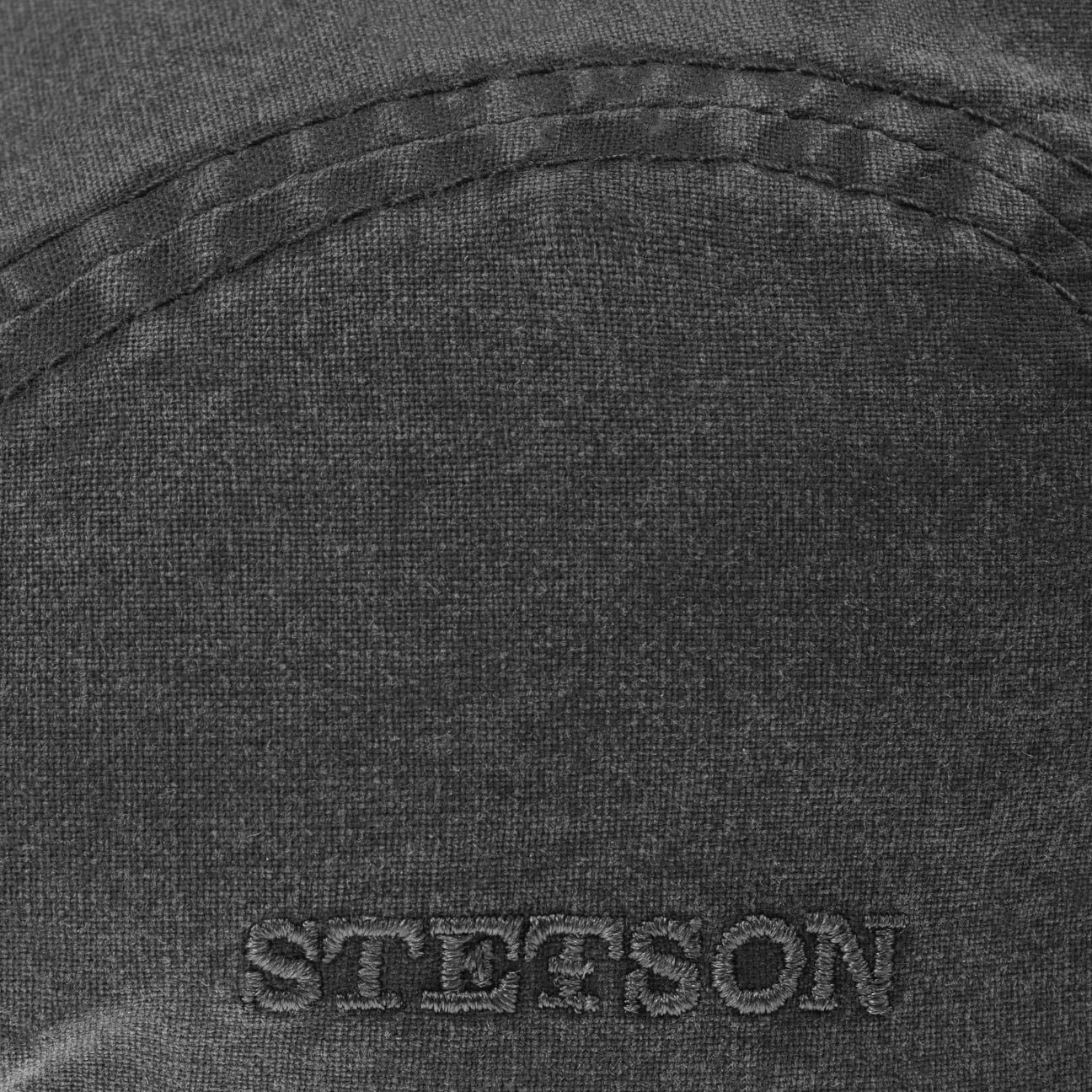 Flat Stetson Schirm Cap Organic schwarz (1-St) mit Cap Cotton