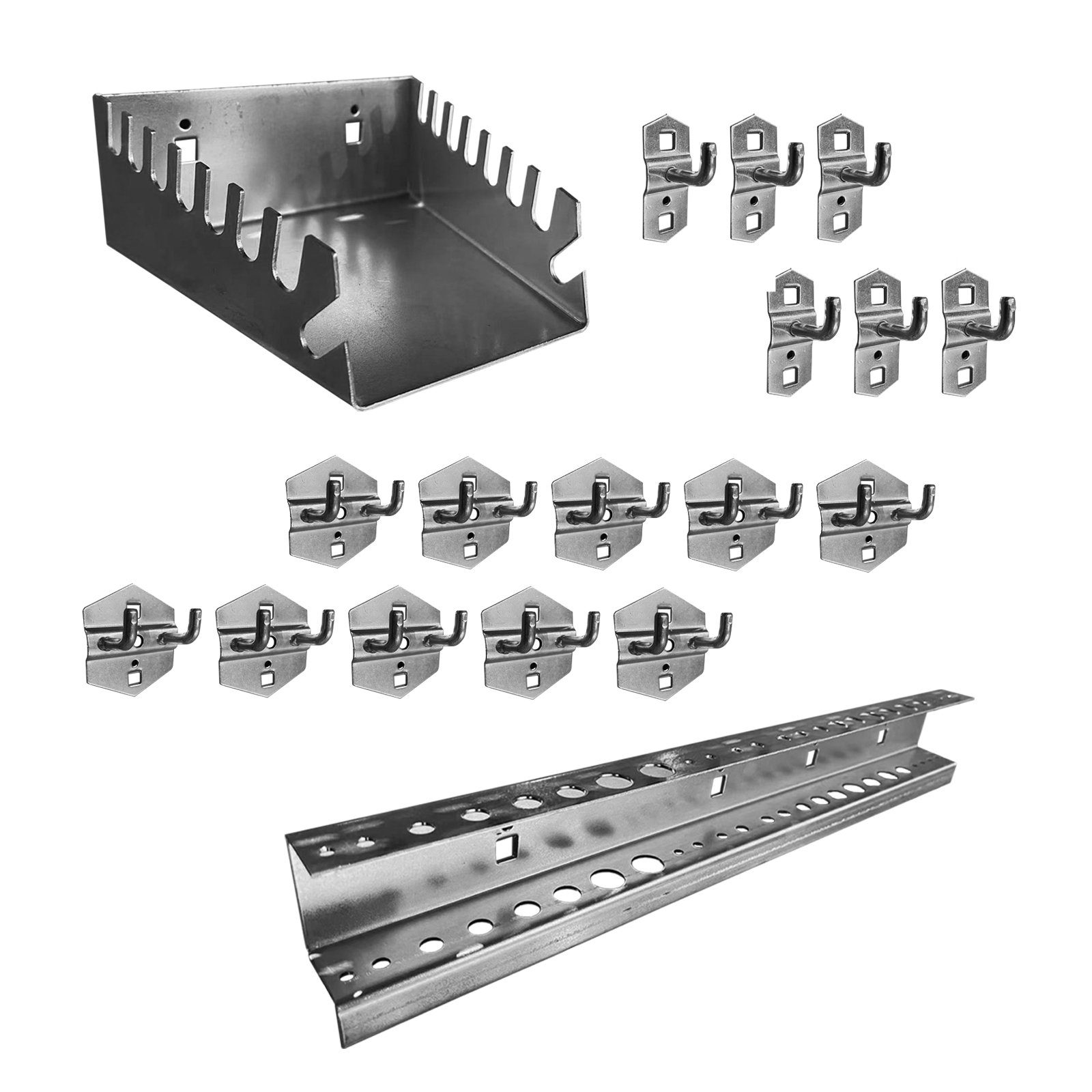 Werkstattwand 18-teilig Havel, Zubehör für HTI-Living Lochwand-Ausstattung Lochwand Set, 18-tlg.