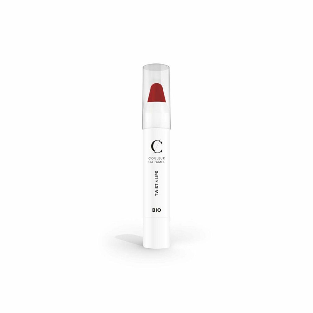COULEUR CARAMEL Lippenstift Twist y Lips Barra De Labios 407 Glossy Red 1un