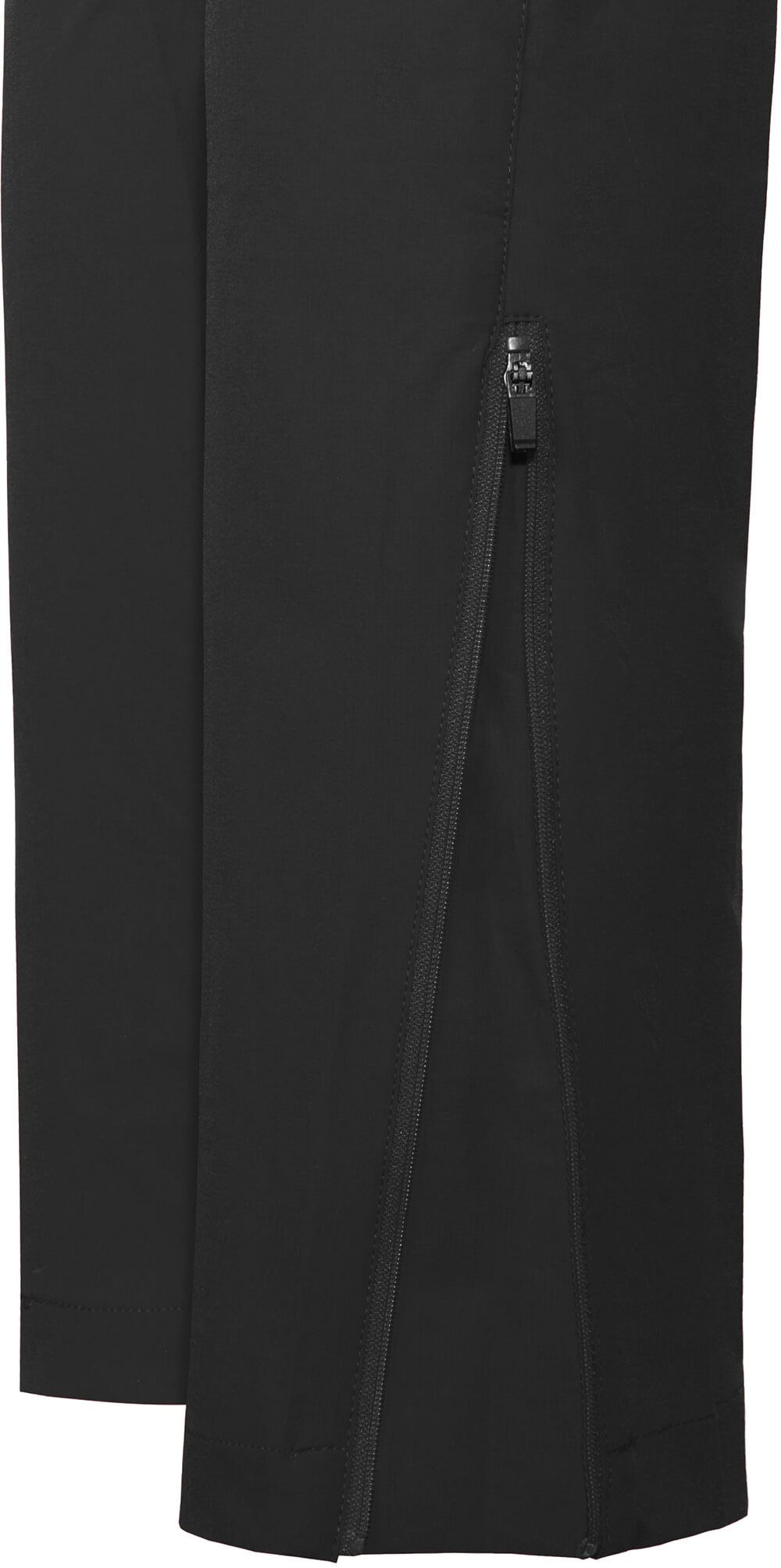 Bergson Outdoorhose VIDAA COMFORT Zipp Off (slim) Damen Wanderhose, leicht strapazierfähig, Kurzgrößen, schwarz