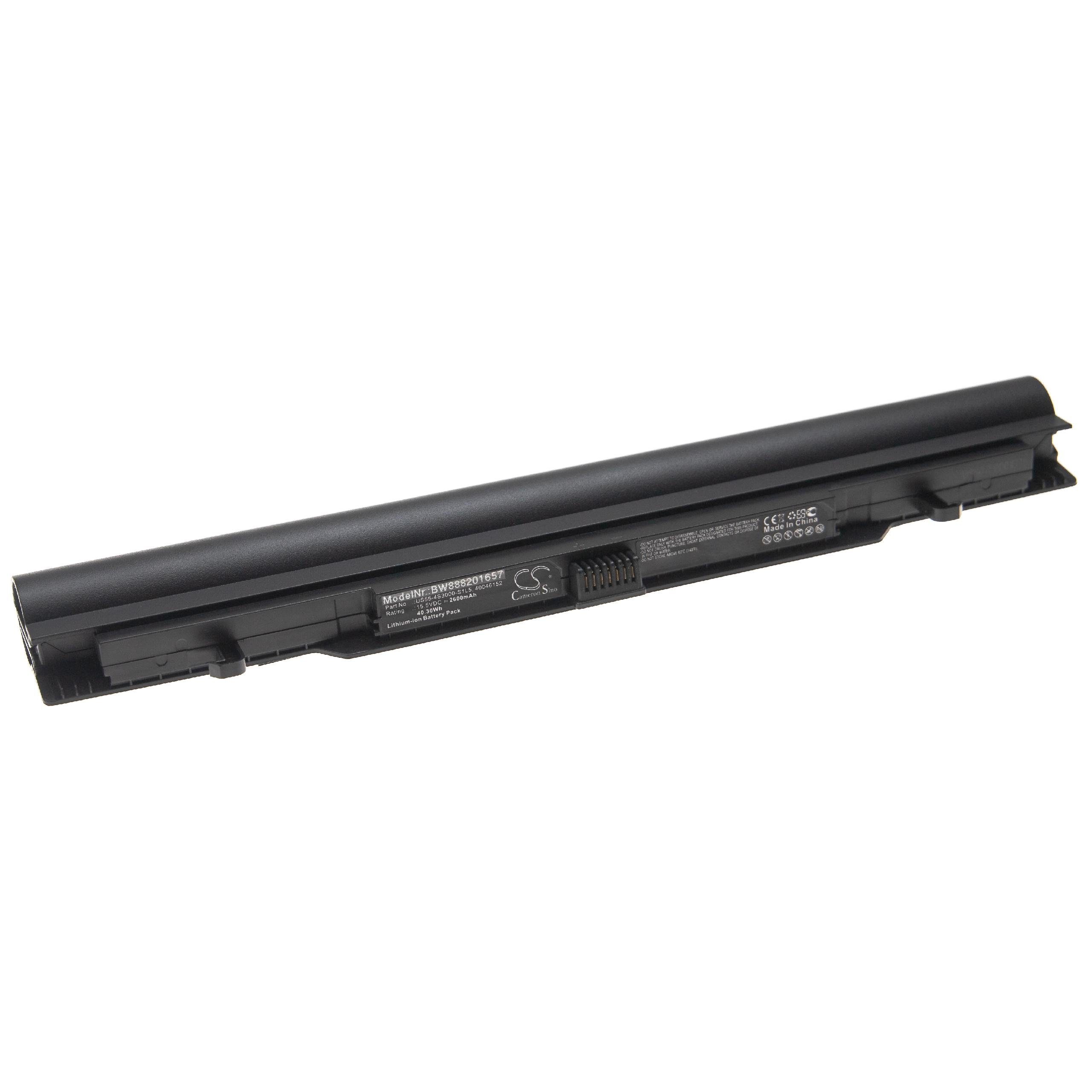 vhbw Ersatz für Medion US55-4S3000-S1L5, 40046152 für Laptop-Akku Li-Ion 2600 mAh (15,5 V)