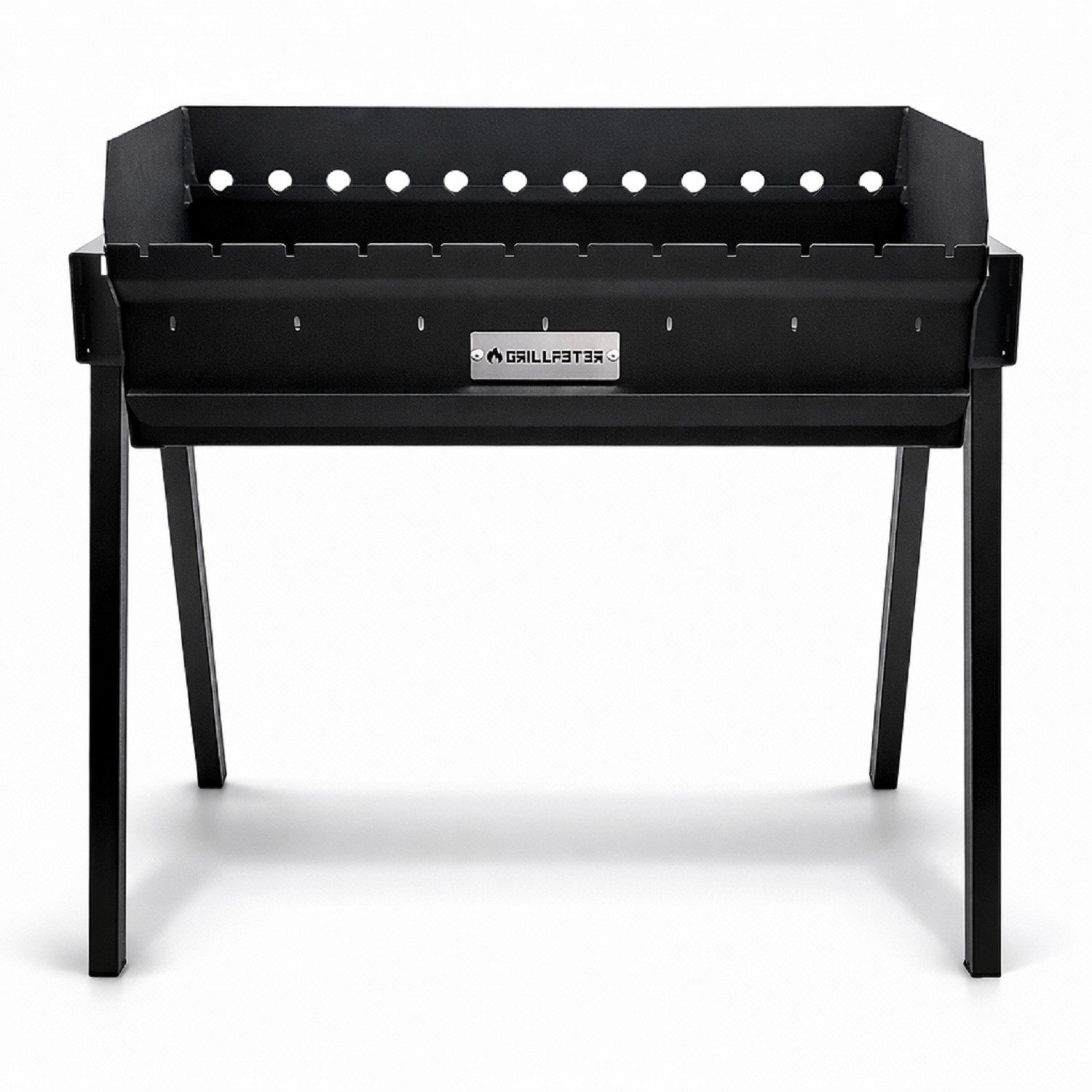 Grillpeter Holzkohlegrill Profi Mangal Altan 70 Stahl 3mm Schaschlikgrill mit Ascheschublade