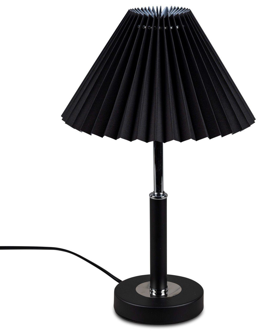 Schwarz Tischleuchte Lichtband, Metall H:40cm formano D:24cm LED