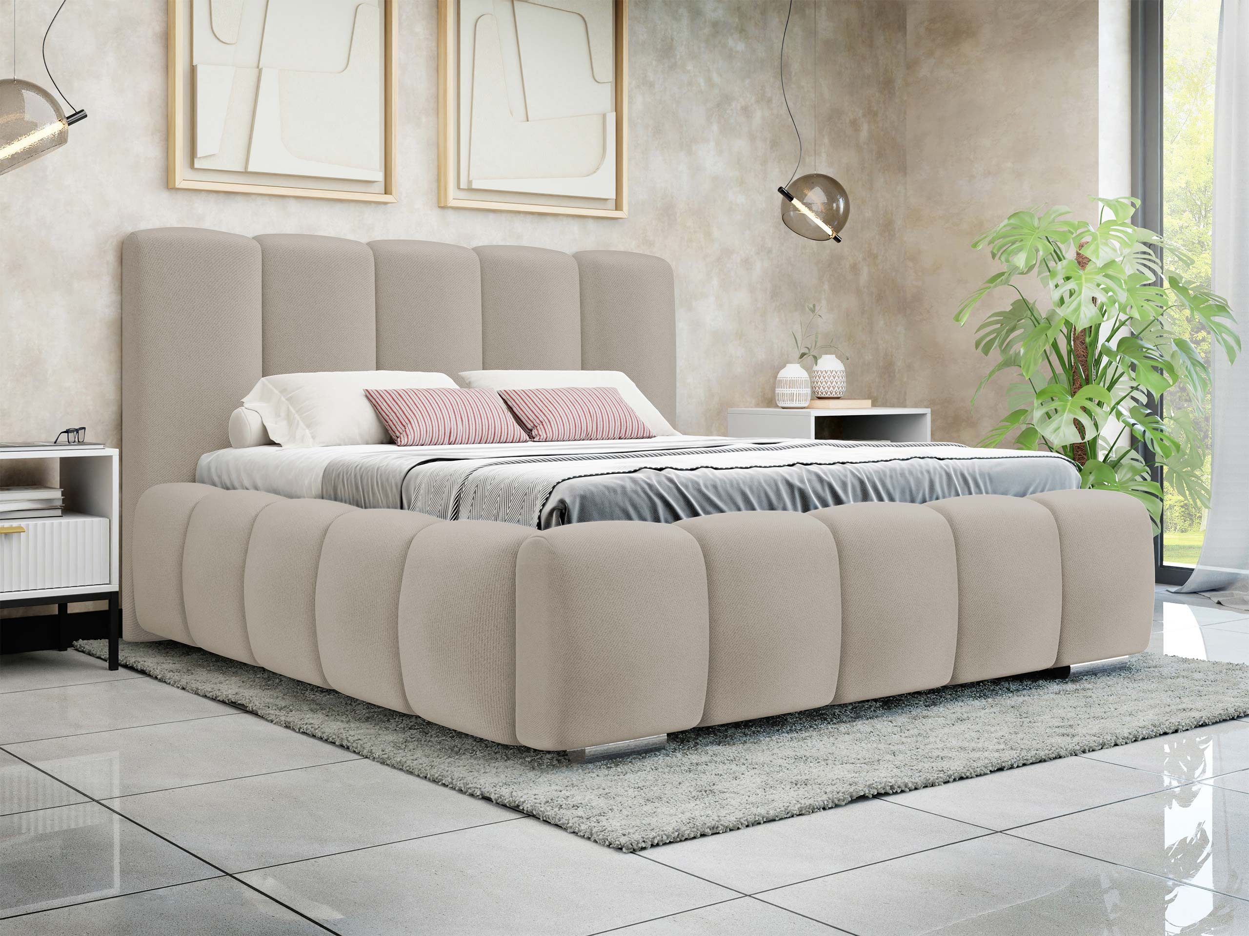 MIRJAN24 Polsterbett Wizko (mit Bettkasten), Leistenlattenrost aus Holz, 14 günstig online kaufen