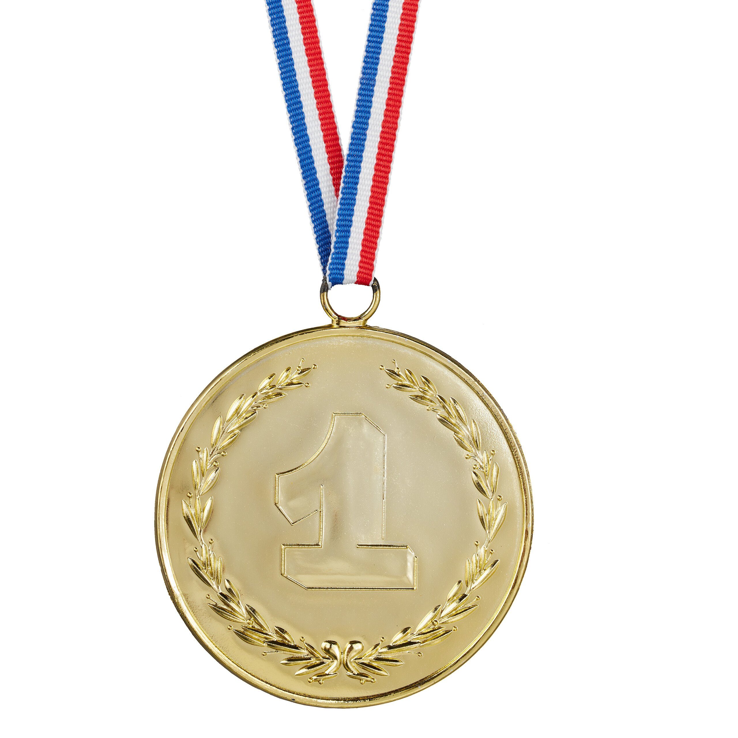 relaxdays Kinder Gold-Medaille 12er für Set Dekoobjekt