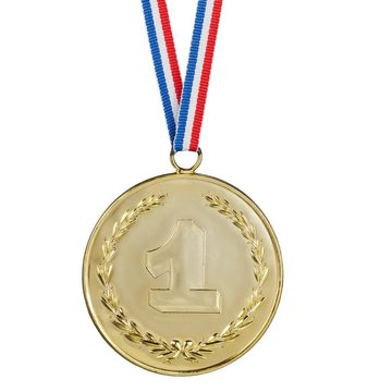 relaxdays Dekoobjekt Gold-Medaille für Kinder 12er Set