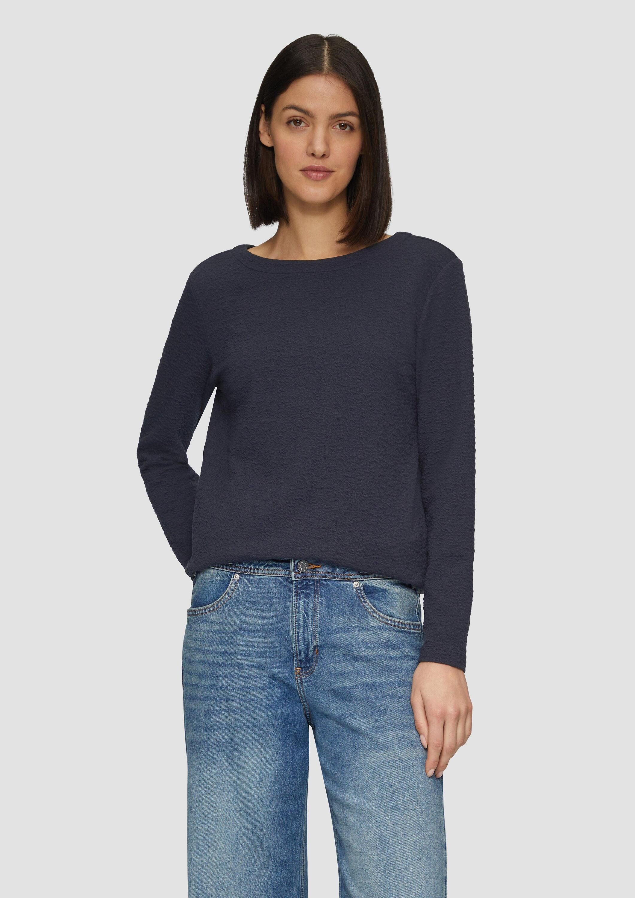 s.Oliver Sweatshirt Sweatshirt Strukturiertes Sweatshirt mit günstig online kaufen