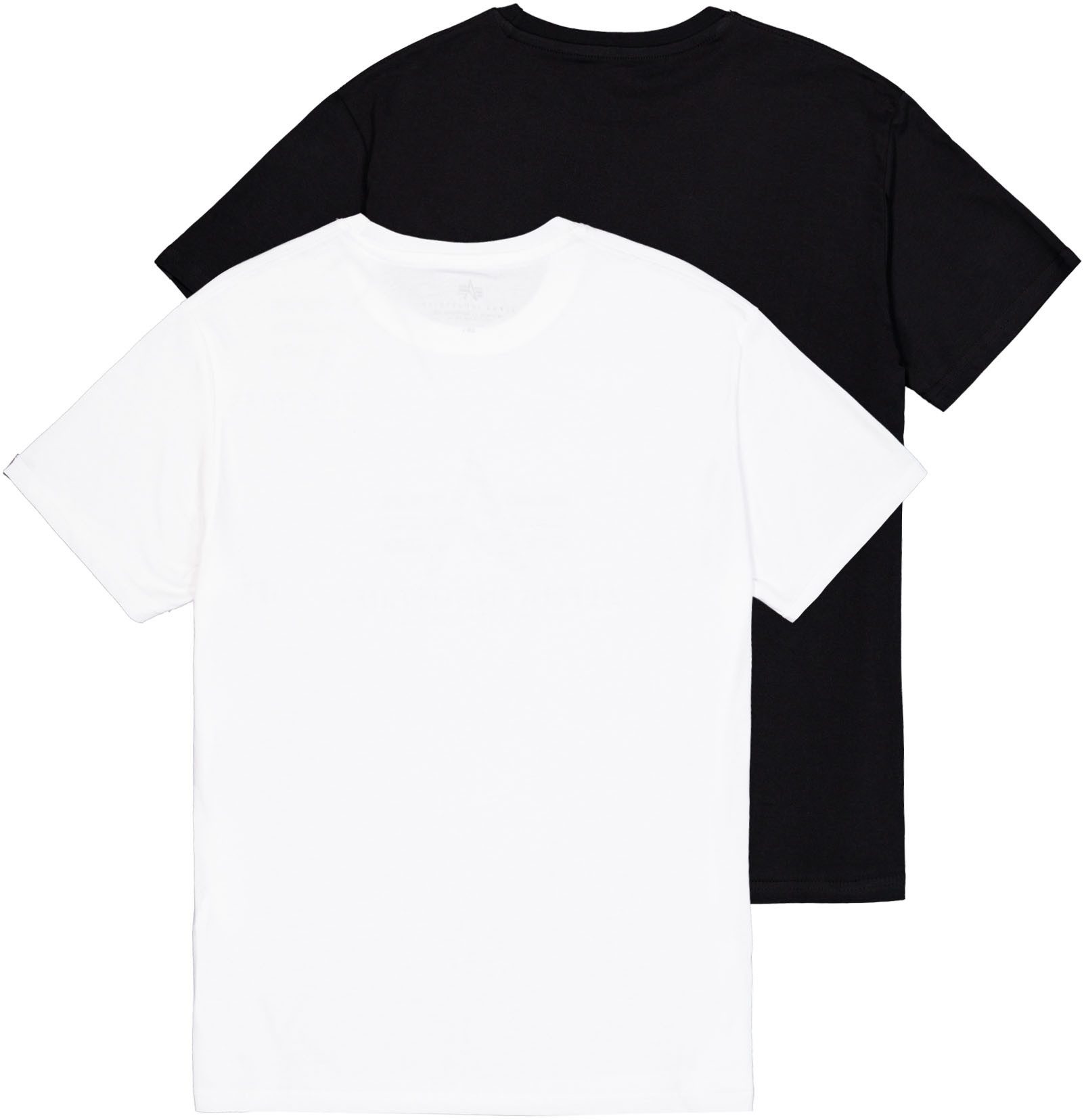 Alpha Industries Rundhalsshirt Basic T Small Logo 2 Pack (Set, 2-tlg)