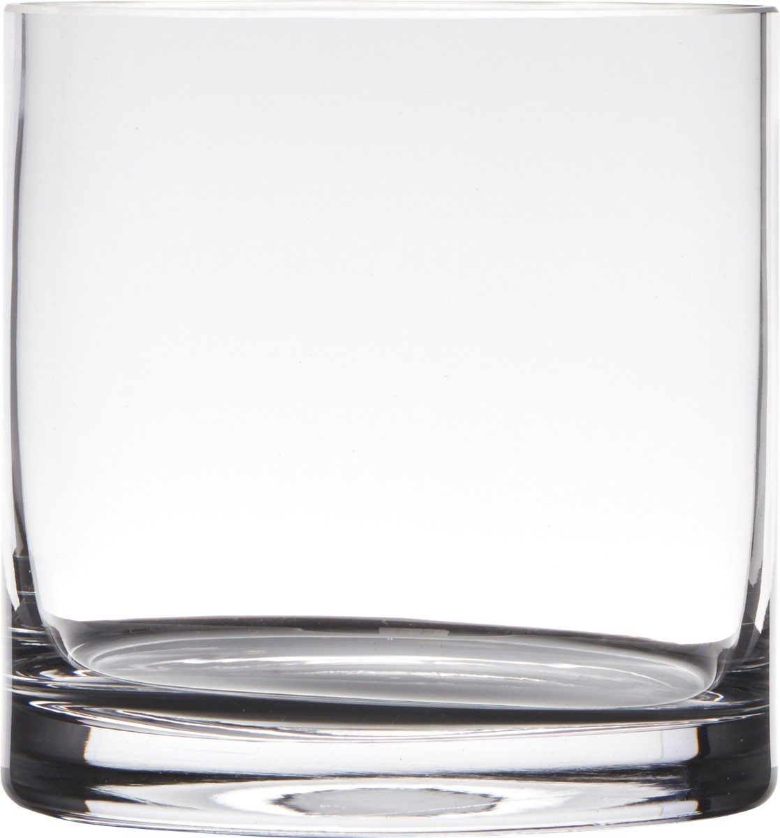 Hakbijl Glass Deko-Glas ZYLINDER, Transparent H:15.5cm D:14.5cm Glas