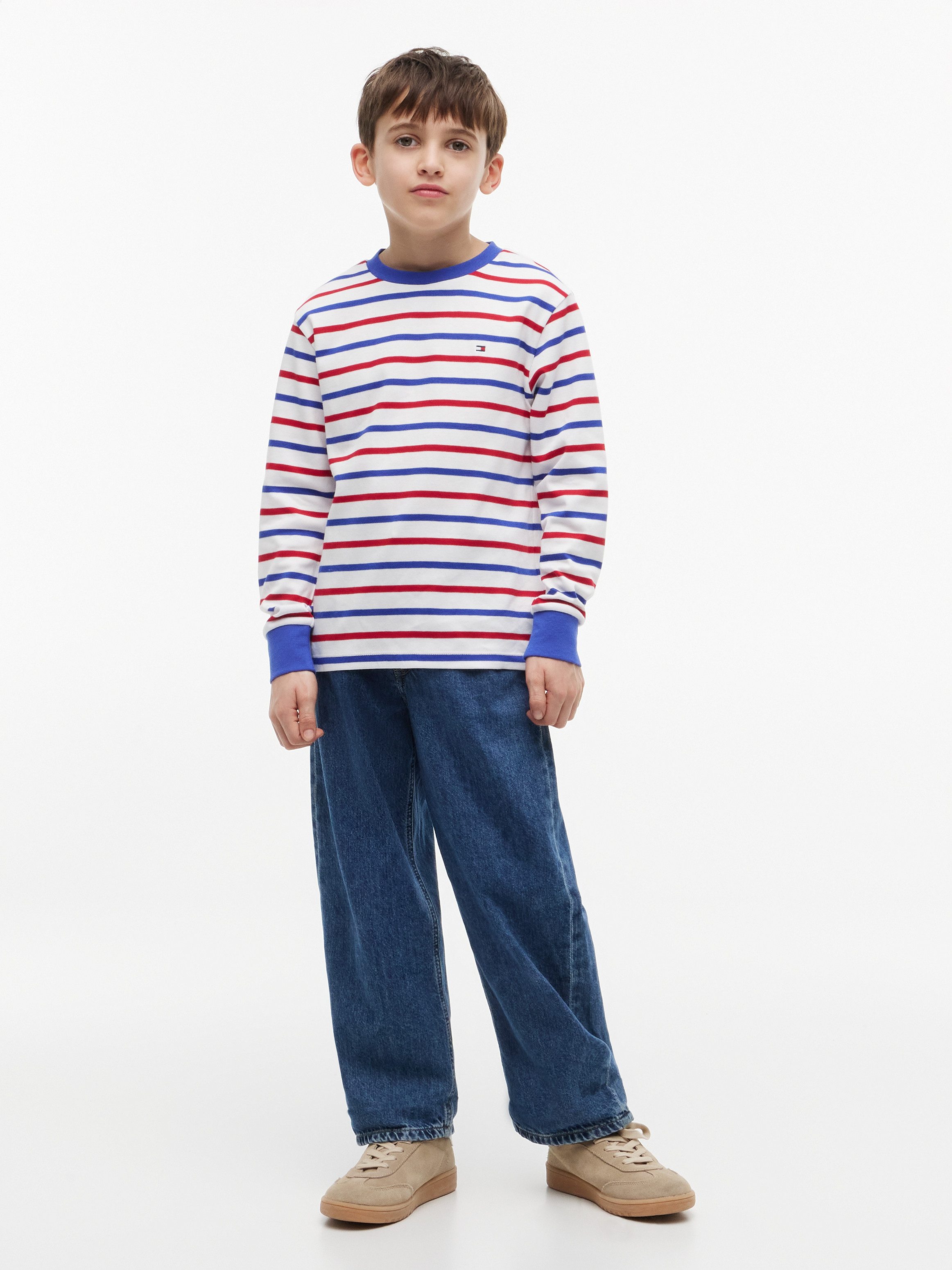 Tommy Hilfiger Langarmshirt Kinder bis 16 Jahre mit Rundhalsausschnitt – Bild 2 von 5