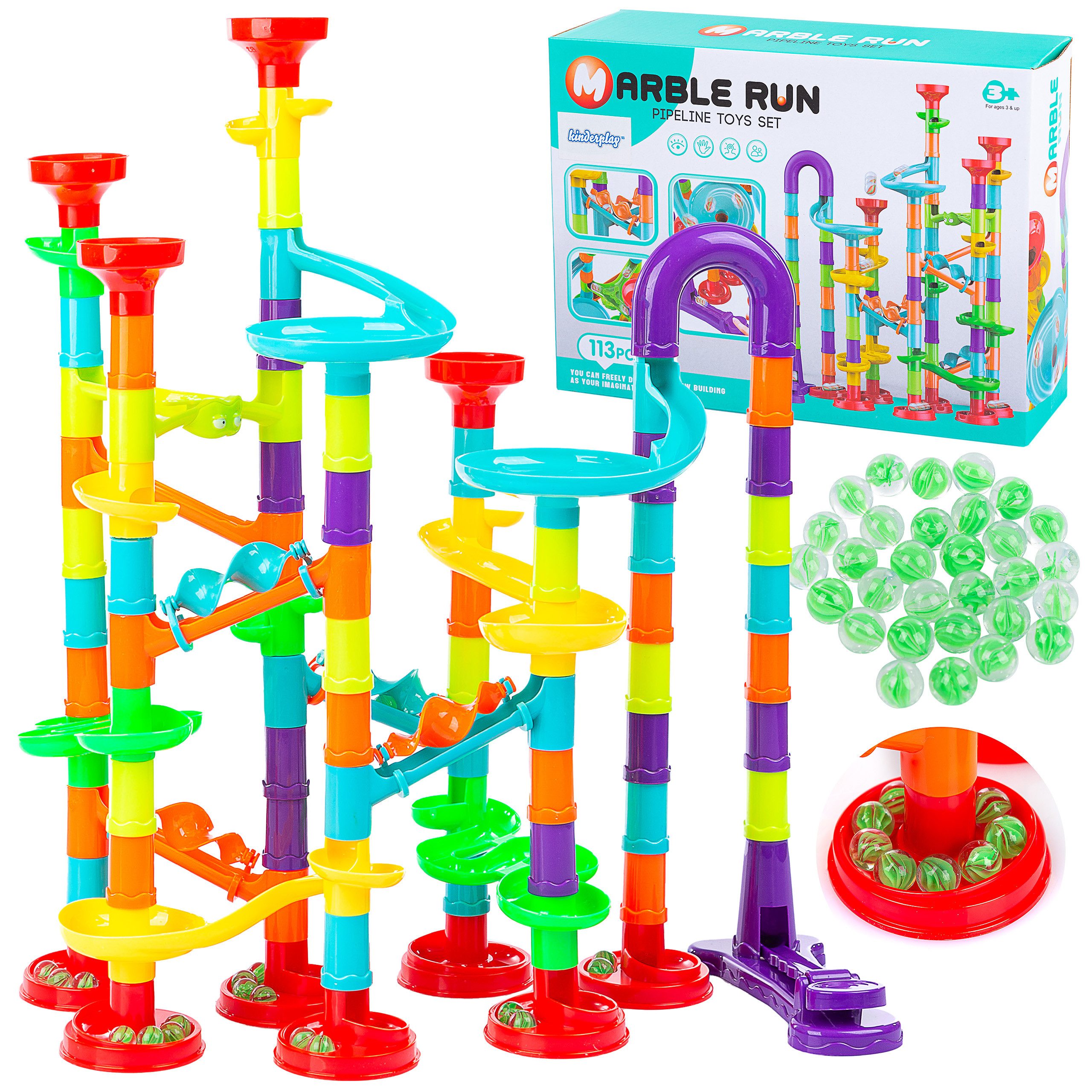 Kugelbahn KUGELBAHN FÜR KINDER KULODROM SET MIT KUGELN WURFGERÄT LABYRINTH