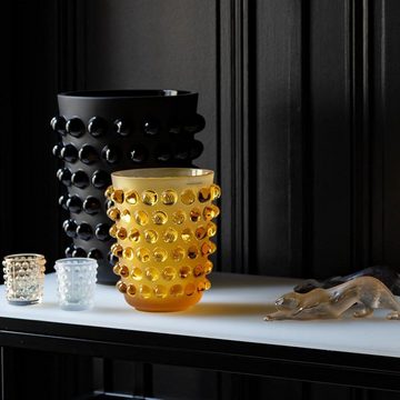 Lalique Dekovase Vase Mossi Amber Medium (21cm)