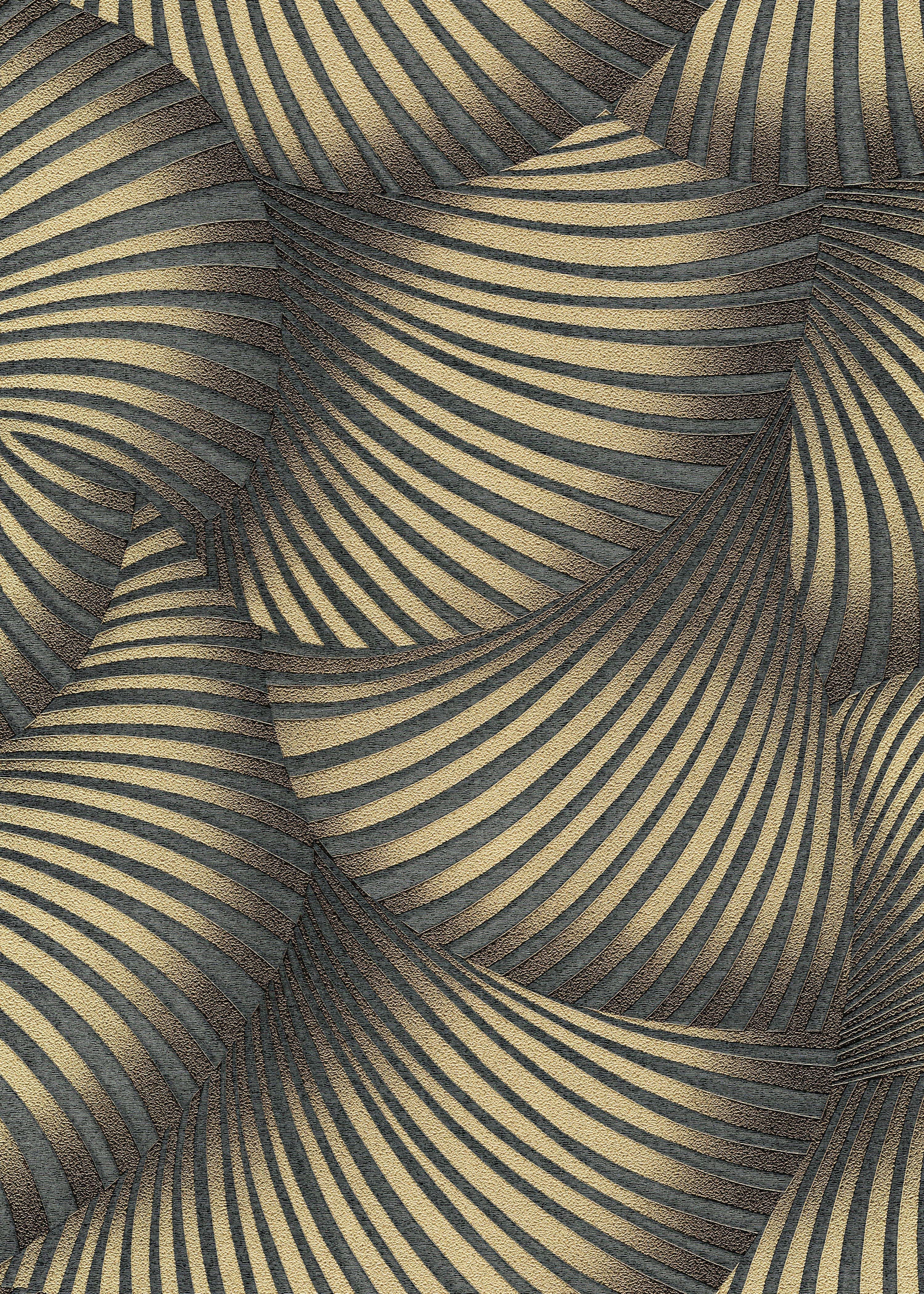 Erismann Vliestapete Mustertapete Art déco anthrazit Erismann 1052515