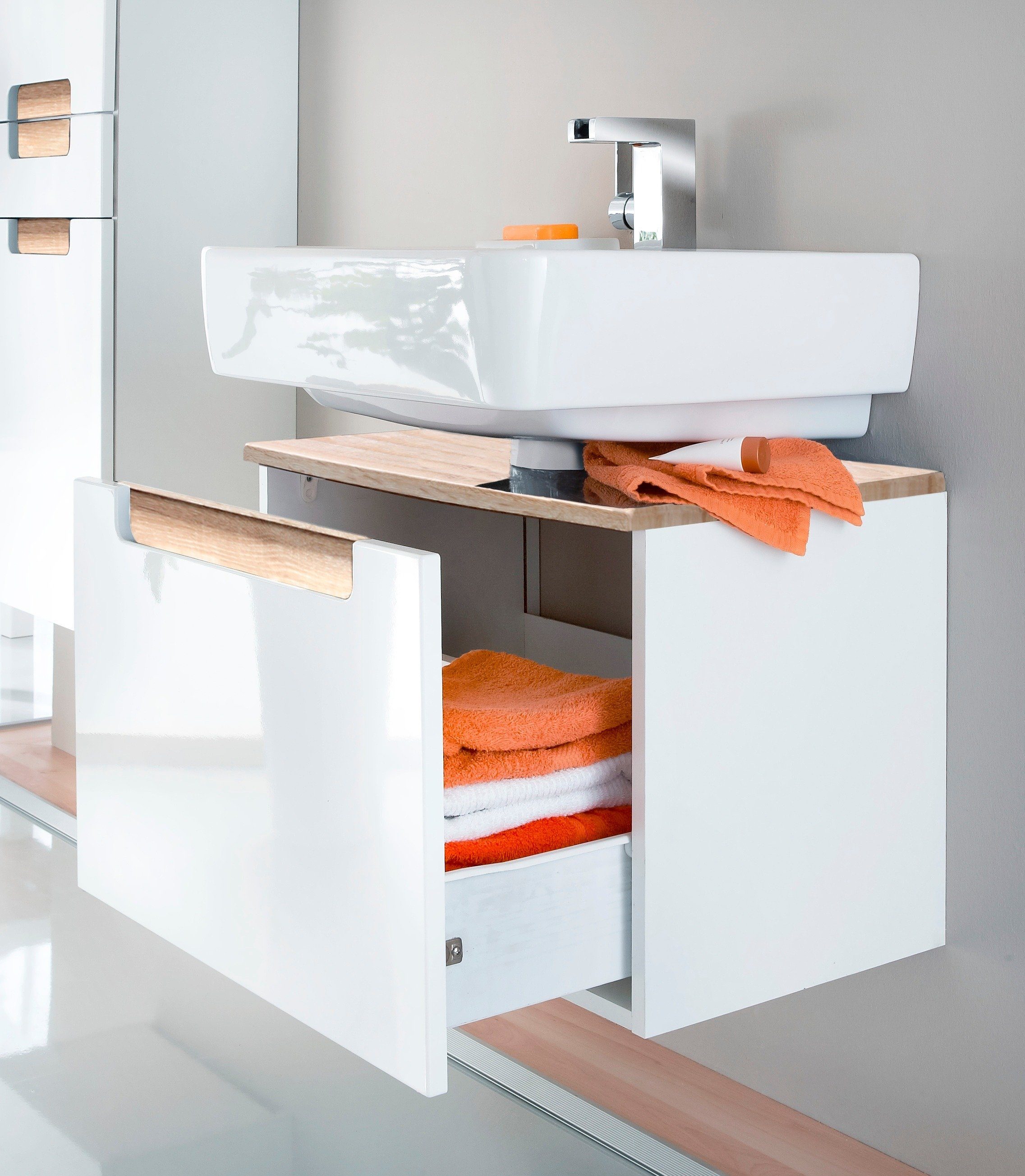 welltime Waschbeckenunterschrank Siena Badmöbel, Breite 60 cm – Bild 5 von 5