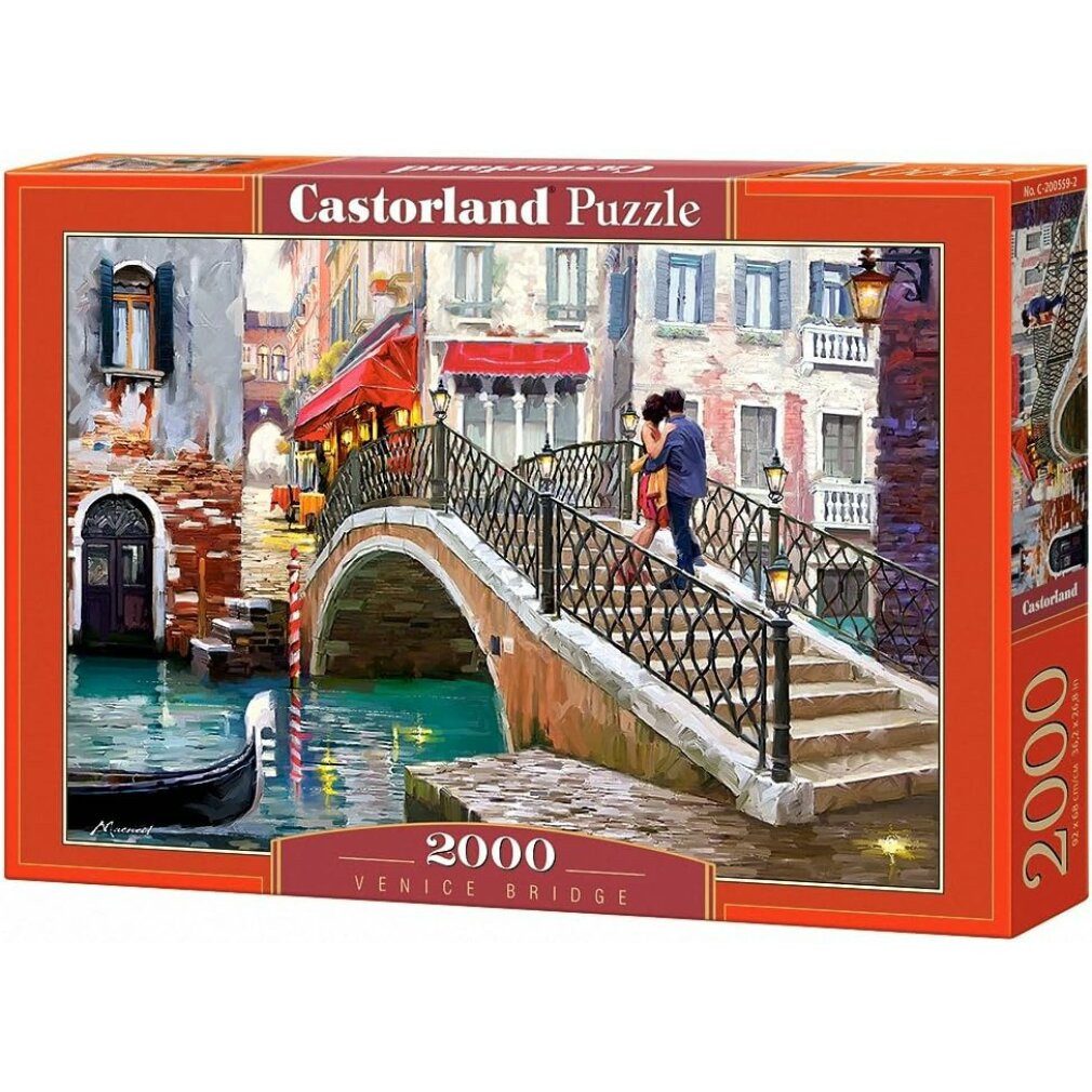 Castorland Puzzle Puzzle Brücke in Venedig 2000 Teile, Puzzleteile