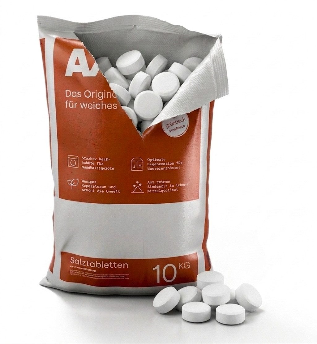 K+S Minerals+Agriculture GmbH AXAL PRO Salztabletten 2x 10 kg – Hochreines Siede- & Regeneriersalz Regeneriersalz