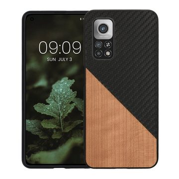 kwmobile Handyhülle Hülle für Xiaomi Mi 10T / Mi 10T Pro, Holz Handy Schutzcase - Handy Case Schutzhülle - Smartphone Cover