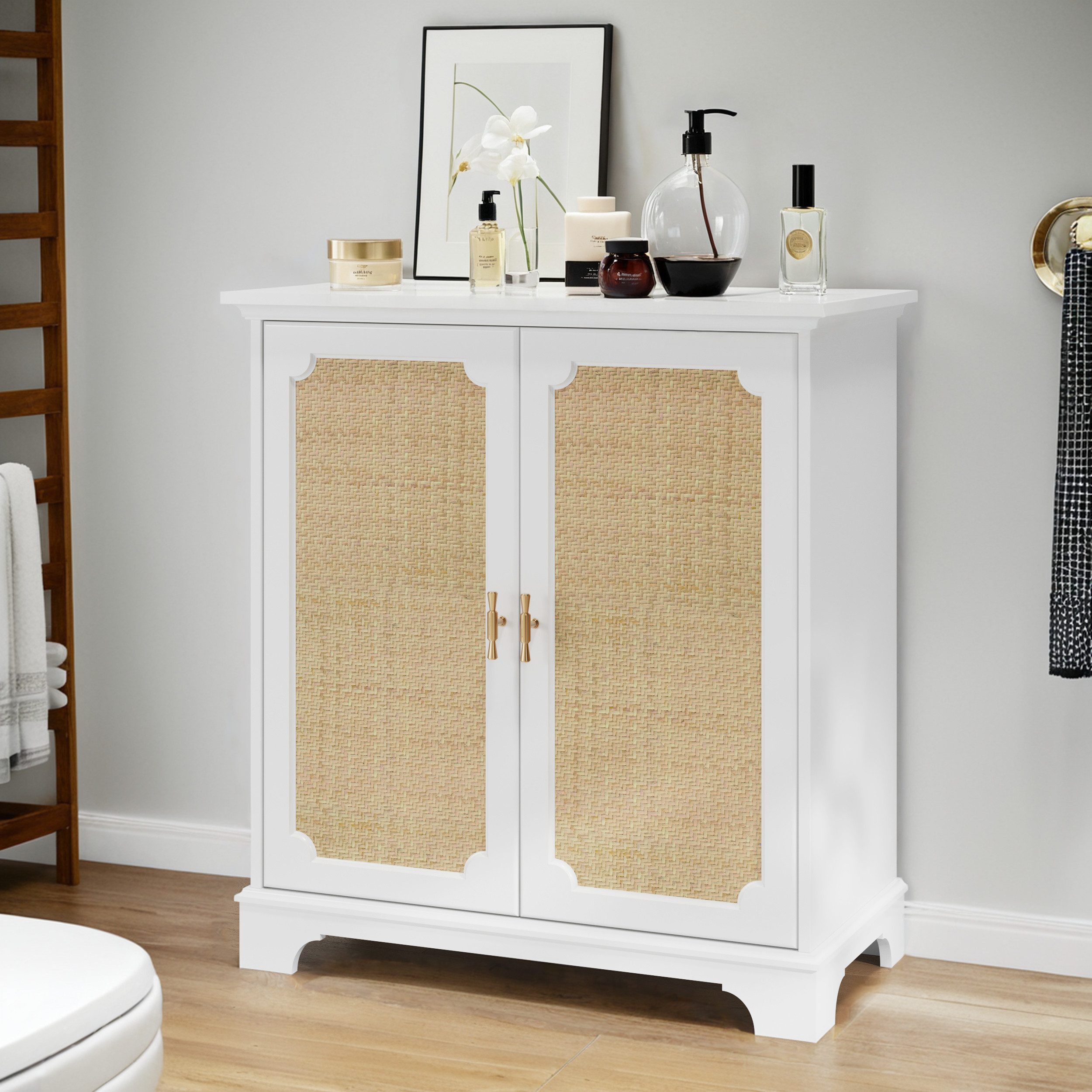 OKWISH Sideboard Modernes Küchenschrank,Anrichte (Rattan Sideboard günstig online kaufen