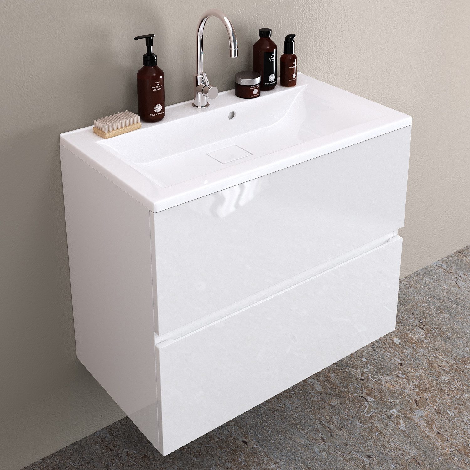 Möbelhandel Klipenstein Waschbeckenunterschrank 65/80/100 cm, mit Waschtisc günstig online kaufen