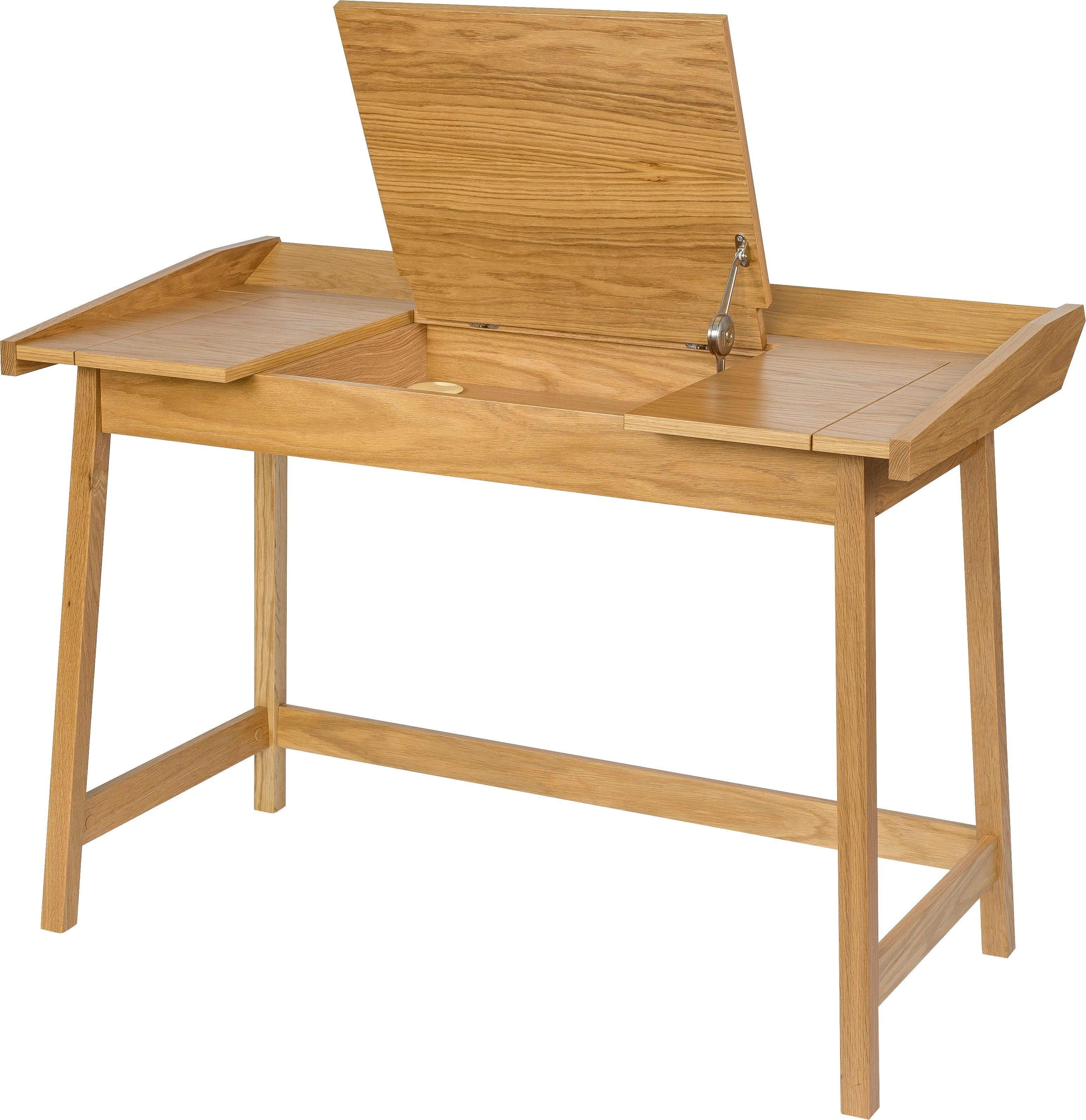 Schreibtisch Eiche Holzfurnier Design, Walter, aus Woodman skandinavisches