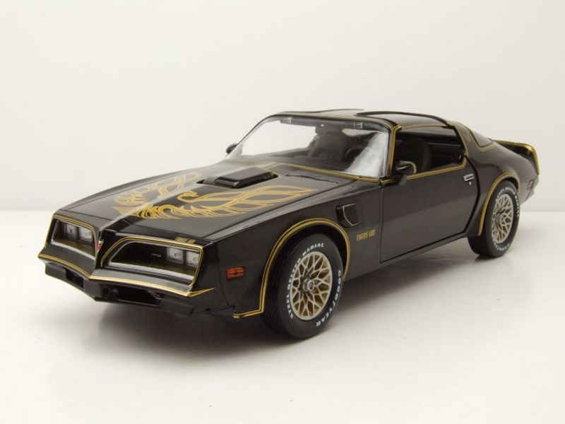 GREENLIGHT collectibles Modellauto Pontiac Trans Am 1977 schwarz gold Modellauto 1:18 Greenlight Collecti, Maßstab 1:18