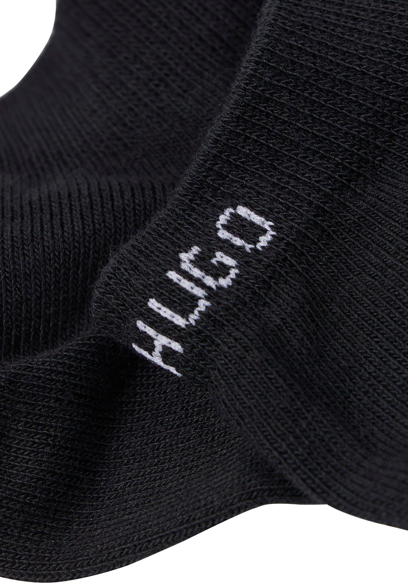 HUGO Sneakersocken Socken 6P AS UNI CC W 10 (6-Paar) mit Markenschriftzug am Bündchen – Bild 5 von 5