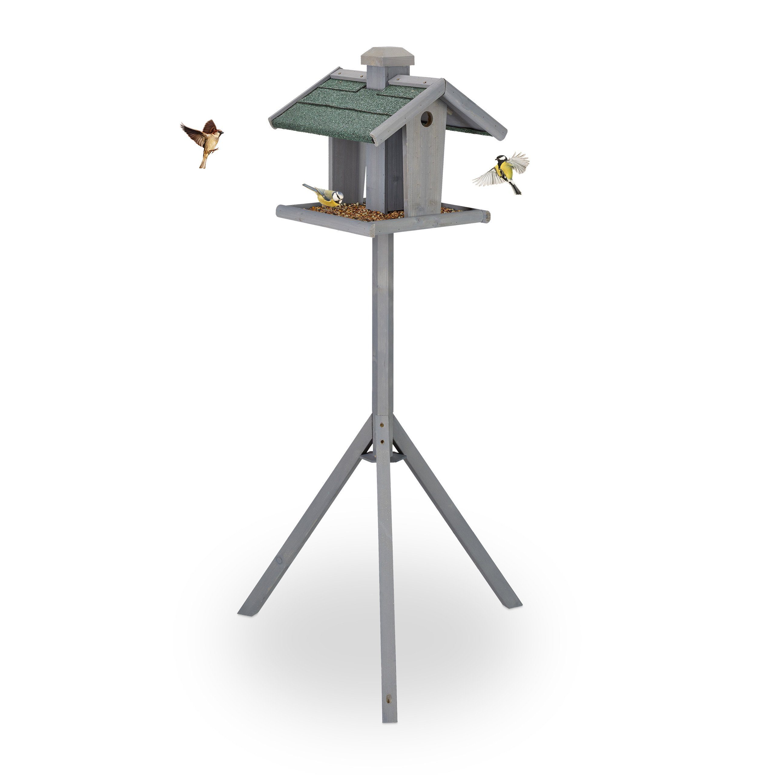 Vogelhaus Vogelfutterhaus mit Ständer