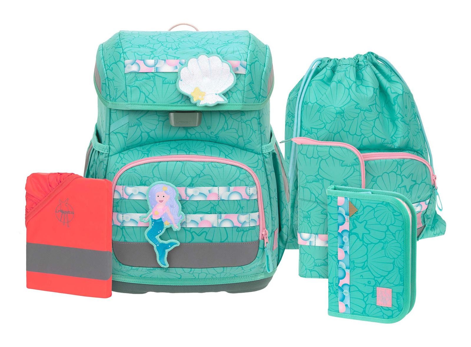 LÄSSIG Schulranzen School Set 7-teilig (Set, 6-tlg)